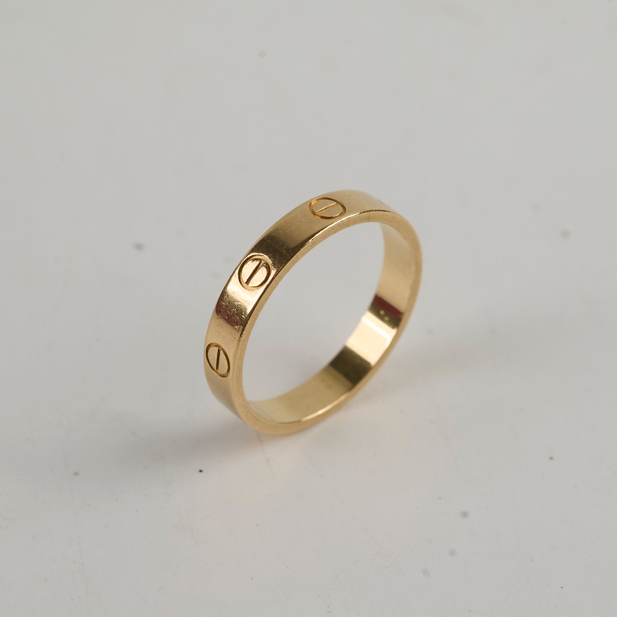 Cartier Love Ring 18K Yellow Gold Size 7 (US) - Luxury Wedding Band for Women, Romantic Anniversary Gift for Her, Perfect for Engagements & Special Occasions