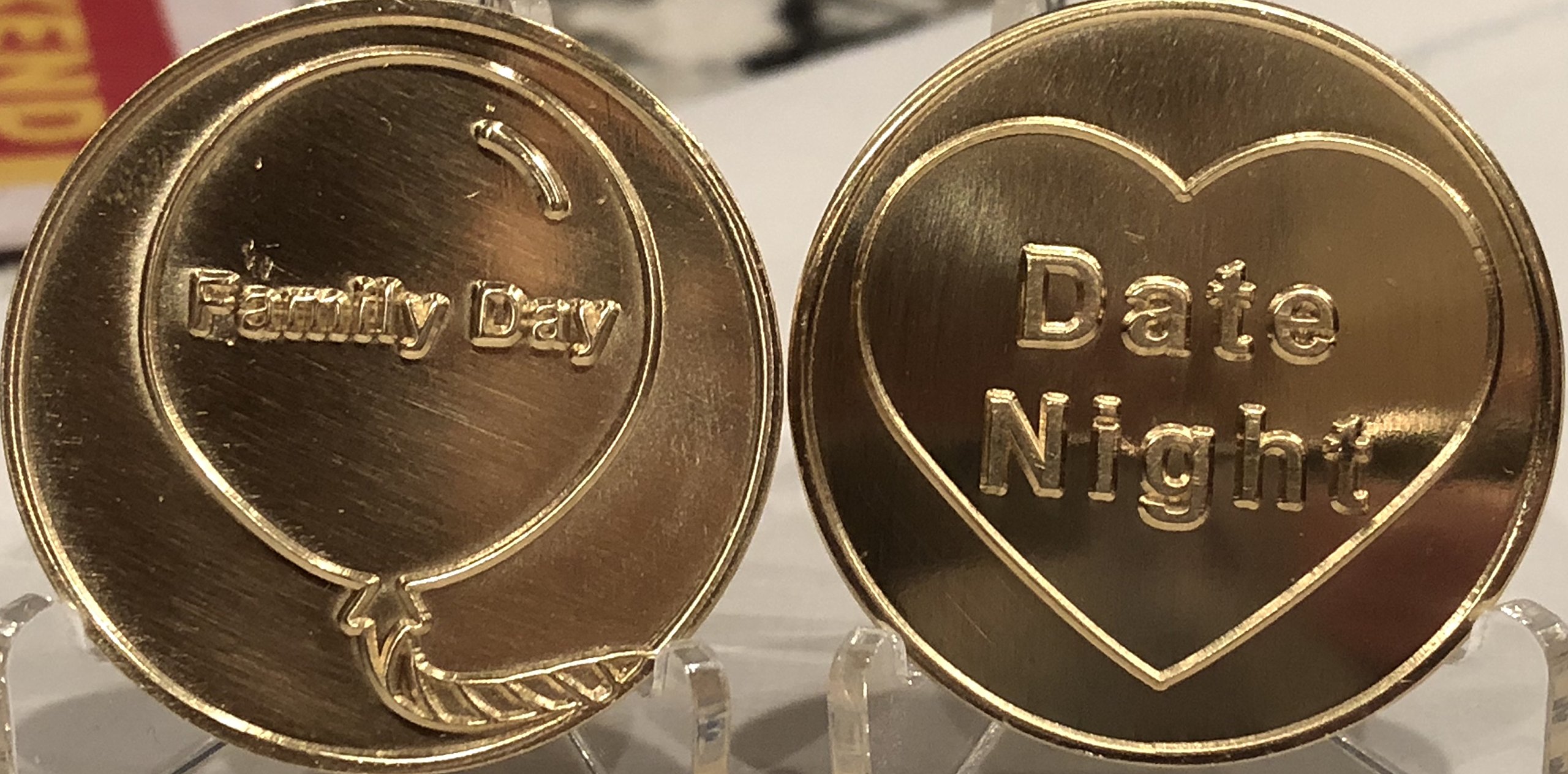 Romantic RecoveryChip Flip Coin - Fun Date Night & Family Day Keepsake for Couples & Loved Ones | Perfect for Decision Making, Gifts, and Special Moments
