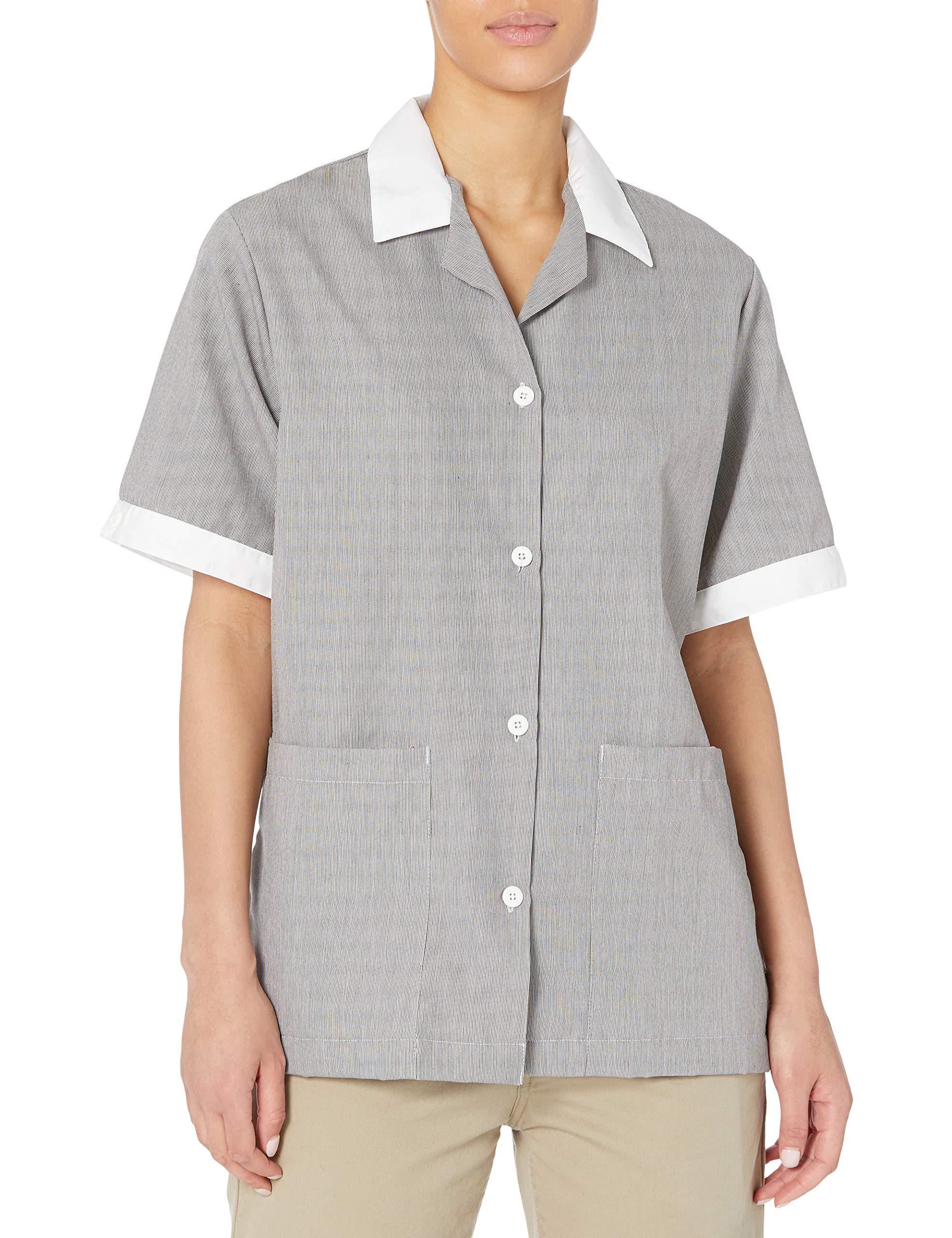 Red Kap Women's Single Breasted Tunic Shirt - Comfortable Workwear Top for Nurses, Chefs & Professionals (Perfect for Healthcare, Hospitality & Office Jobs)