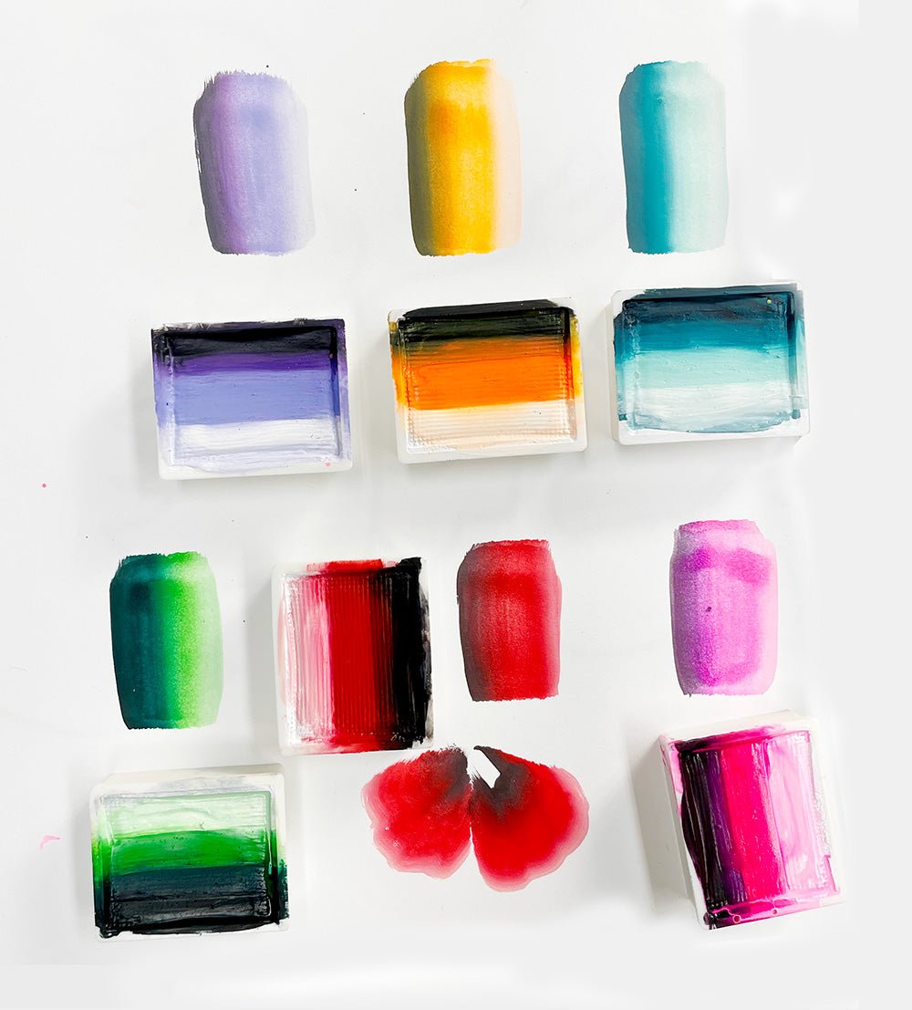 EZ Stroke Mermaid Palette - Professional Watercolor Paint Set for Artists | Perfect for Canvas Painting, DIY Art Projects & Creative Gift Ideas