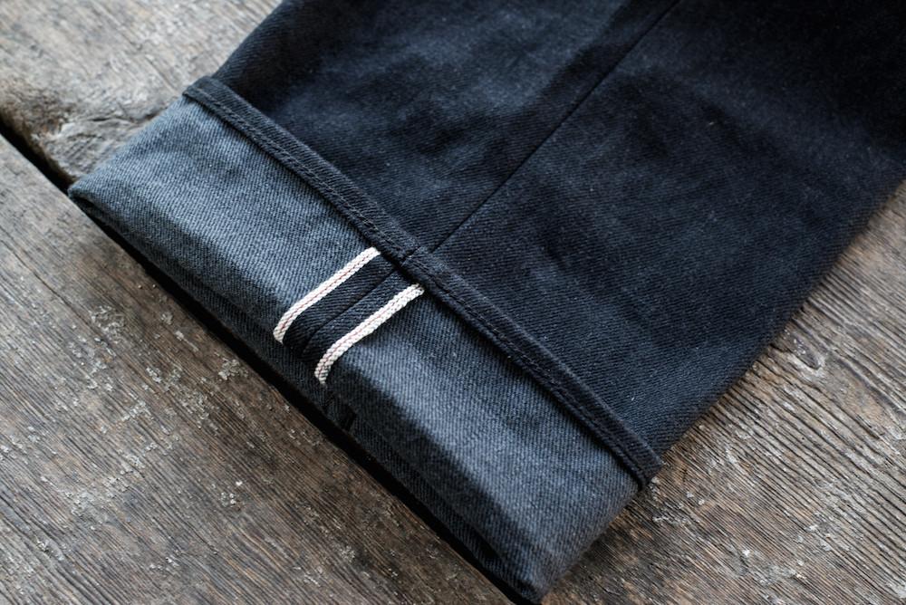 Freenote Portola Taper Raw 14.25 OZ Black Grey Selvedge Denim Jeans - Premium Men's Slim Fit Pants for Casual Wear & Night Out