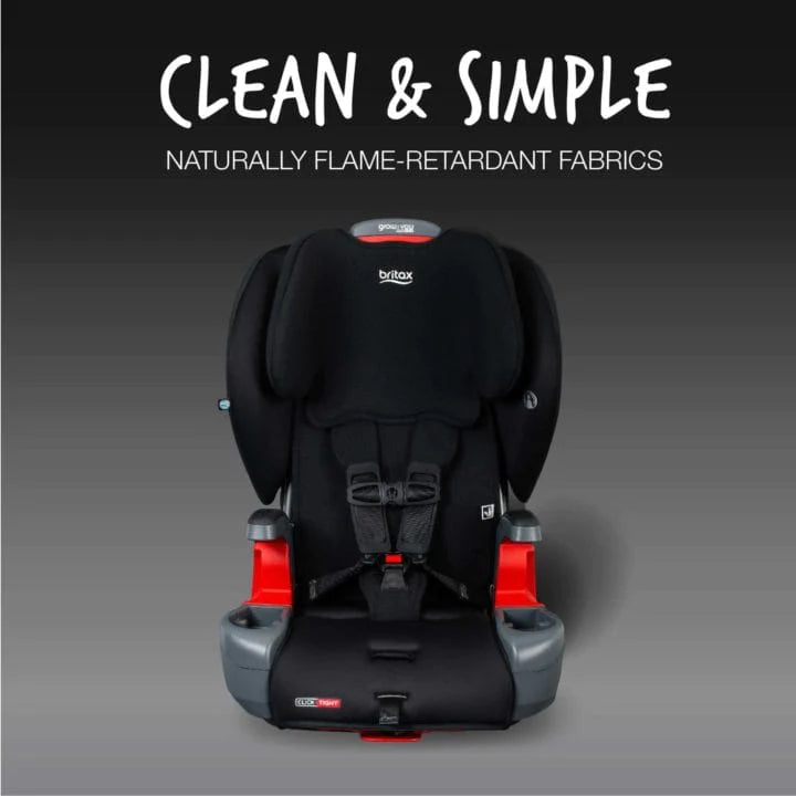 Britax Grow With You Clicktight Booster Car Seat - Safe & Adjustable for Kids 3-12 Years - Perfect for School, Travel & Family Road Trips