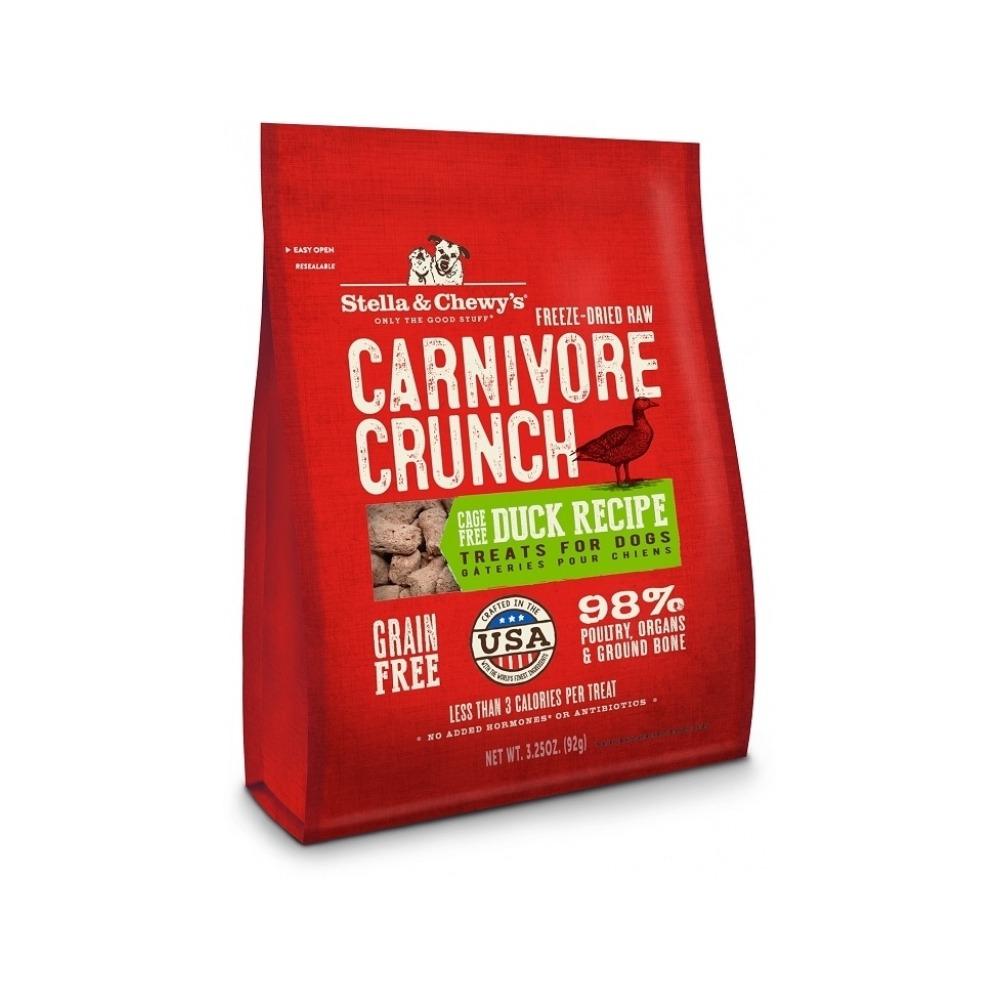 Freeze-Dried Cage-Free Duck Dog Treats - Carnivore Crunch - Grain-Free, High-Protein Snacks for Dogs - Perfect for Training, Rewards & Dental Health