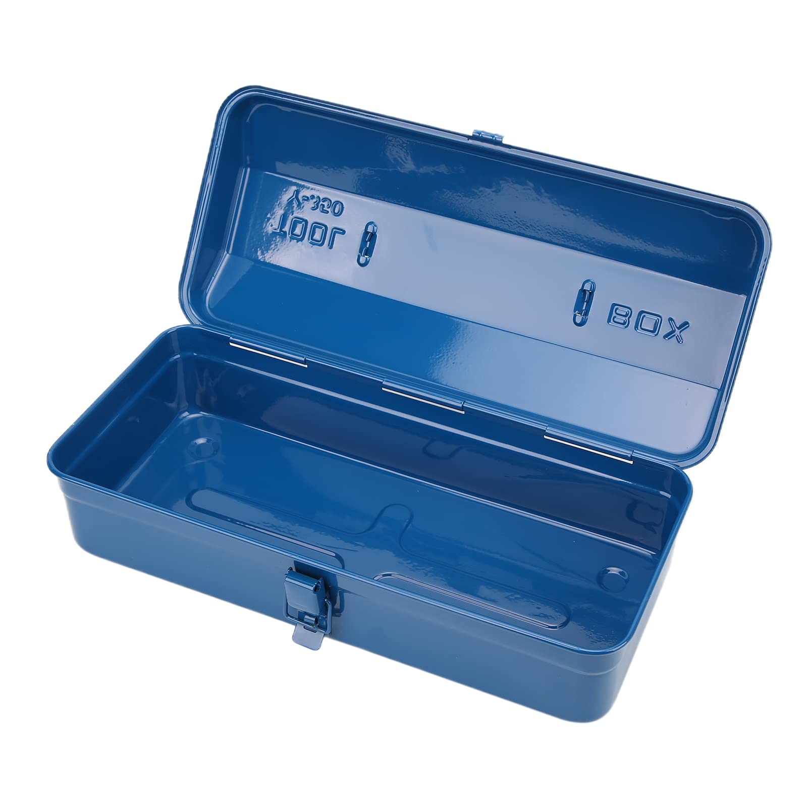 Meiyya Blue Anti-Rust Steel Tool Box - Compact Automotive Tool Storage Case for Mechanics & DIY Car Repair | Perfect for Garage Organization & Mobile Tool Kits