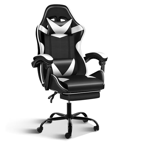 1-black/White With Footrest