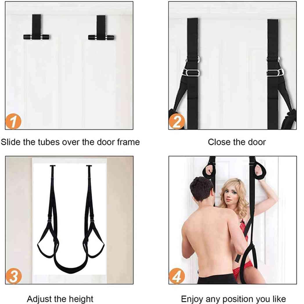 Heavy Duty Over The Door Sex Swing for Adults - Durable Bedroom Swing for Couples, Door Frame Mounted Adult Accessory - Perfect for Spicing Up Romance & Enhancing Intimacy at Home