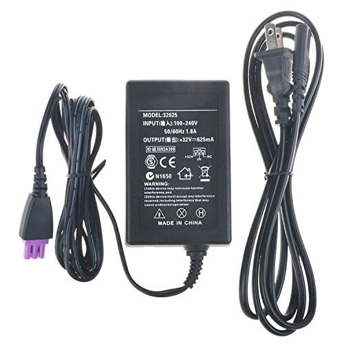 SLLEA AC/DC Power Adapter Charger Cord for HP F2418 D2568 D1668 D2668 Printers - Replacement Power Supply for Home & Office Use