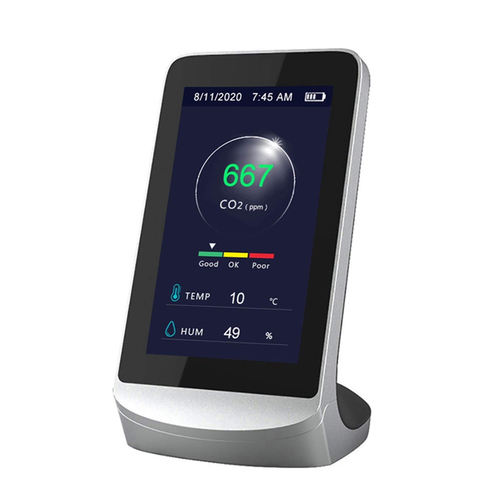 4.3 Inch Digital Hygrometer Monitor - Accurate Air Quality Measurement Tool with LCD Display | Perfect for Home, Office, Gym & Sports Safety Glasses for Women