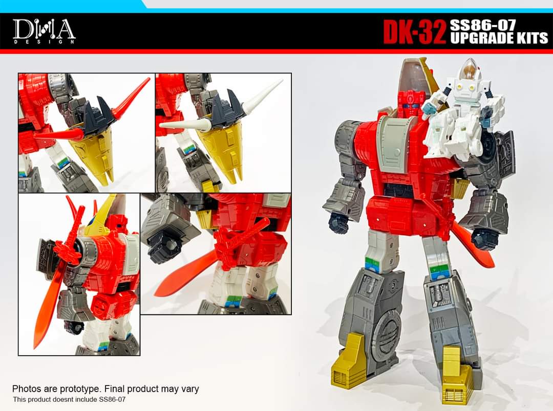 DNA Design DK 32 Upgrade Kit for Transformers Studio Series Dinobot Slug SS86-07 - Enhanced Accessories for Collectors | Perfect for Display & Customization