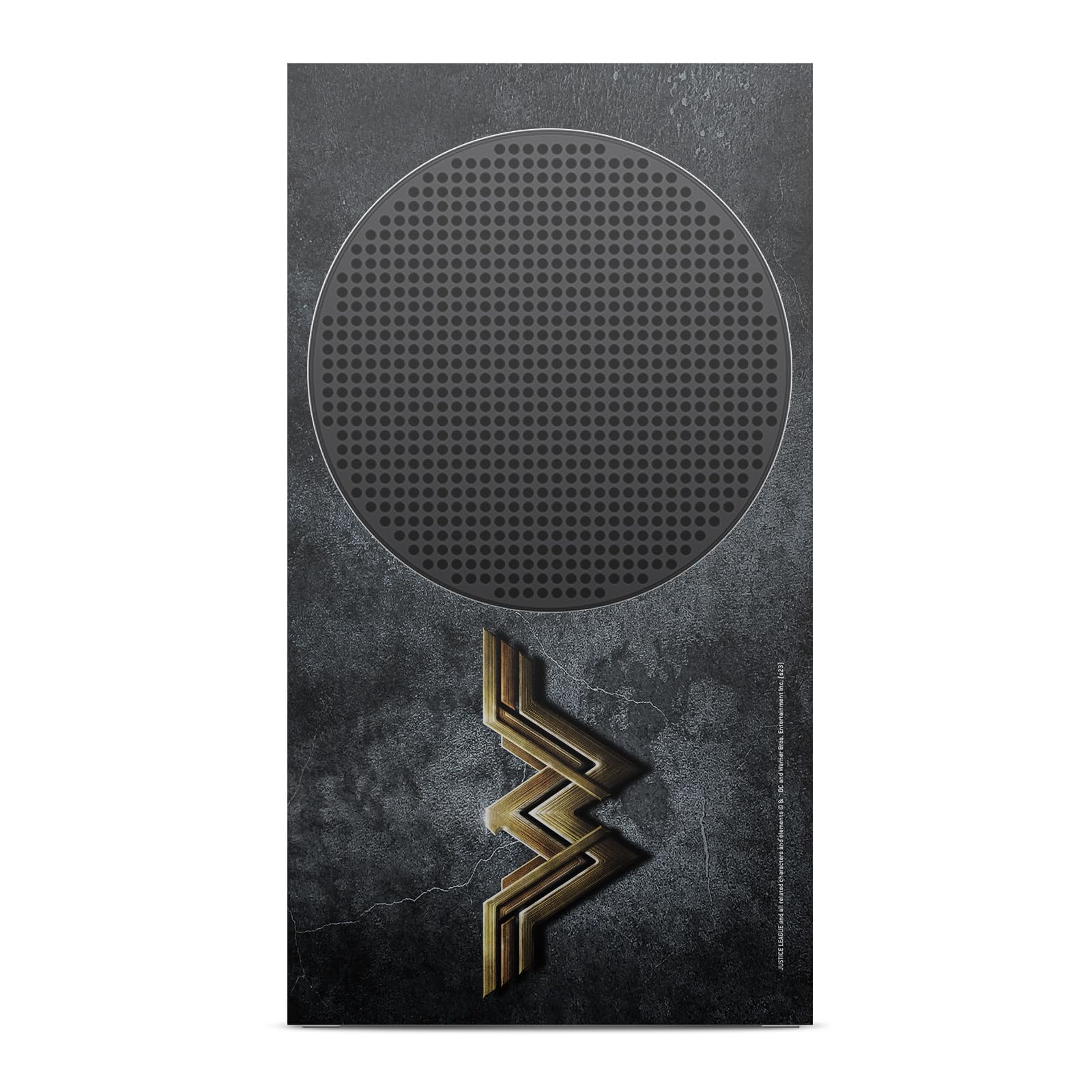Official Justice League Movie Wonder Woman Logo & Character Art Vinyl Skin Decal Sticker - Compatible with Xbox Series S Console & Controller Bundle - Gaming Accessories for Superhero Fans