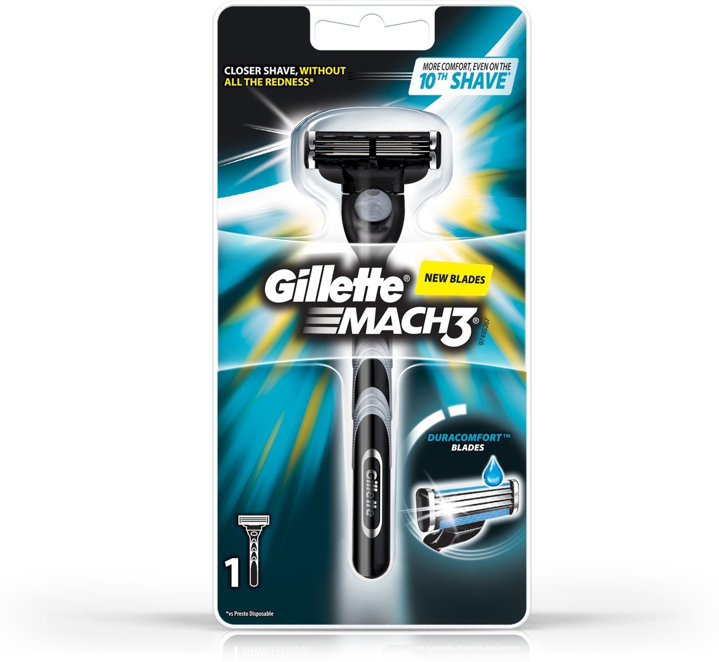 Gillette Men's Razor Blades - 5 Pack Premium Shaving Razors for Smooth & Comfortable Shave - Best for Sensitive Skin & Daily Use - Perfect for Travel, Gym & Home Shaving Kit