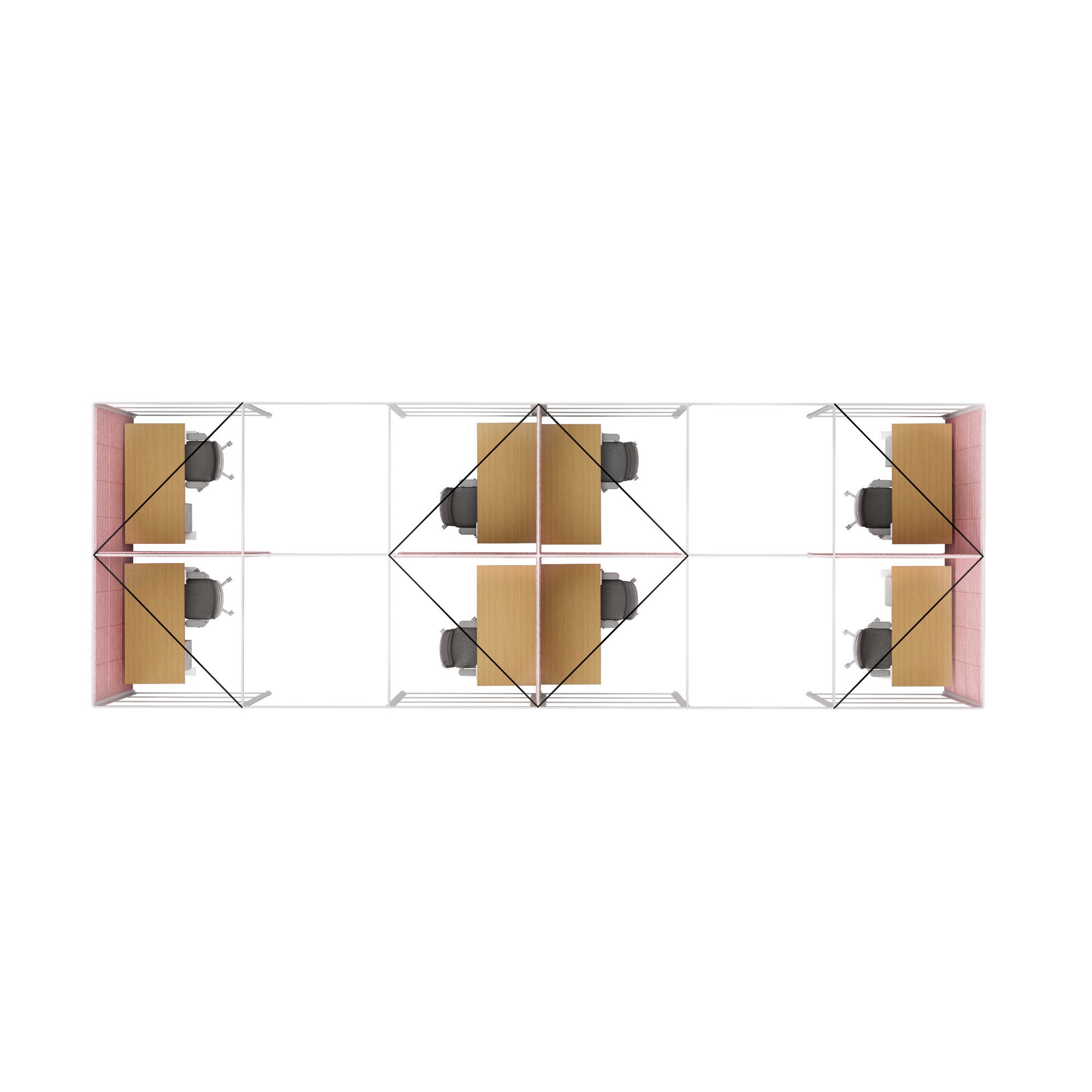 PoppinSpaces Hive Space for 8 - Modular Office Desk Organizer for Home & Office - Perfect for Pens, Pencils, Markers & Stationery Storage