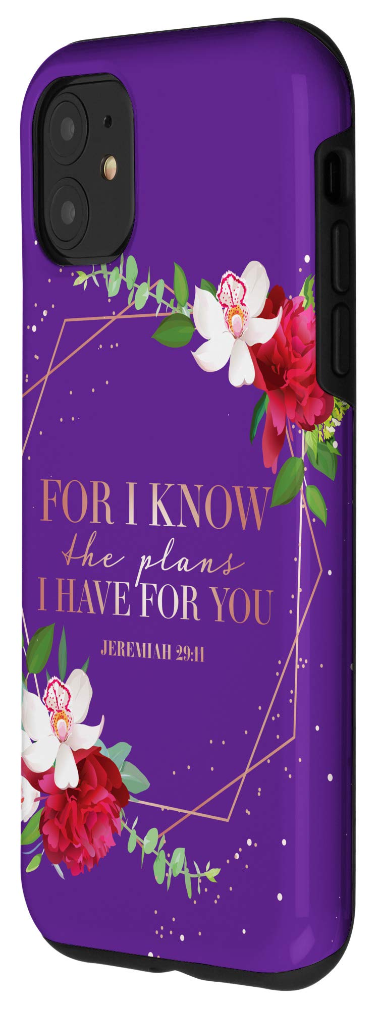 iPhone 11 Case with Jeremiah 29:11 Bible Verse - Inspirational Christian Gift for Women - Perfect for Church, Bible Study & Daily Faith Inspiration