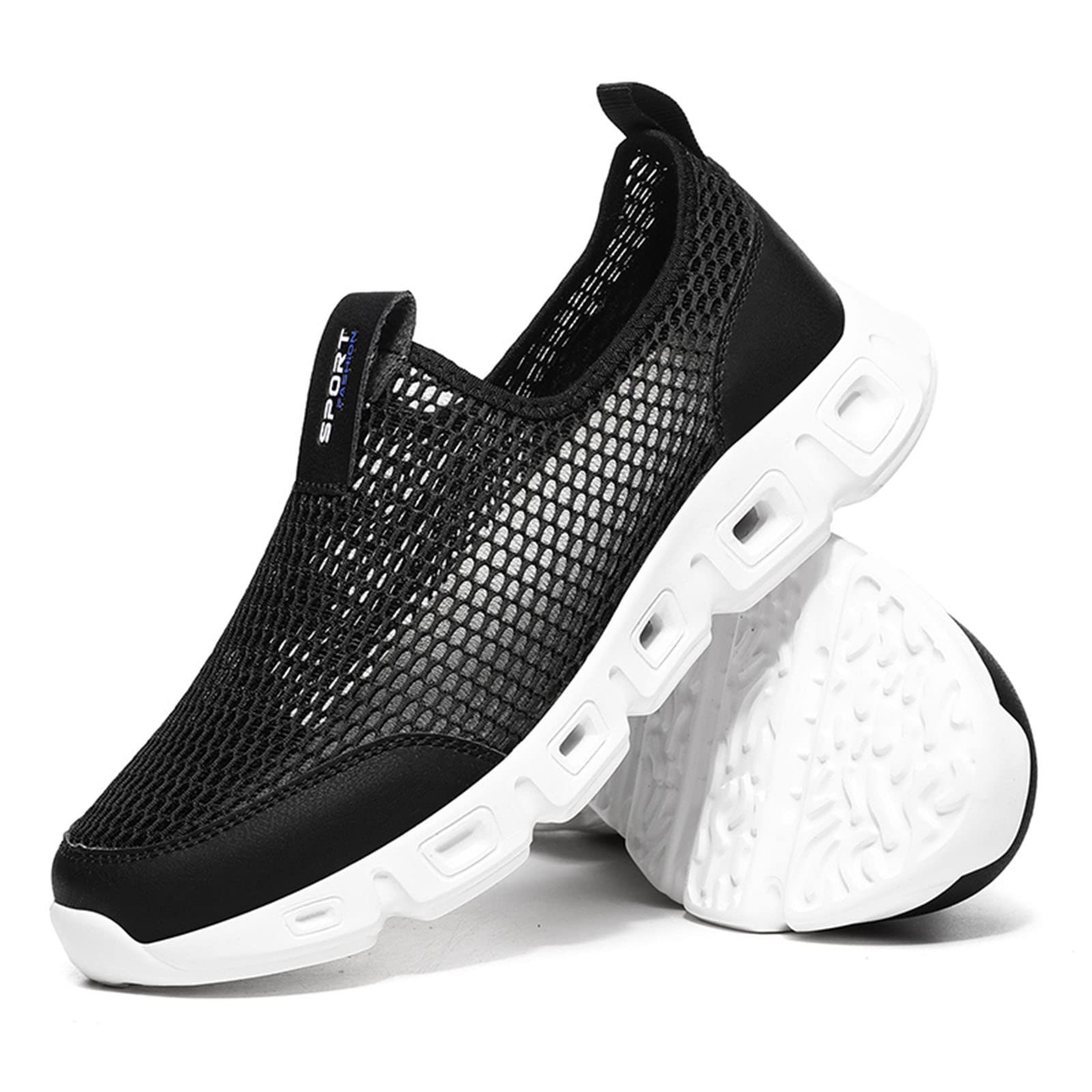 **Men's Connon Trail Shoes - Best Gym, Beach & Sailing Shoes - Size 14 Platform Deck Shoes for Height Increase - Laceless White - Perfect for Workouts, Outdoor Adventures & Casual Wear**