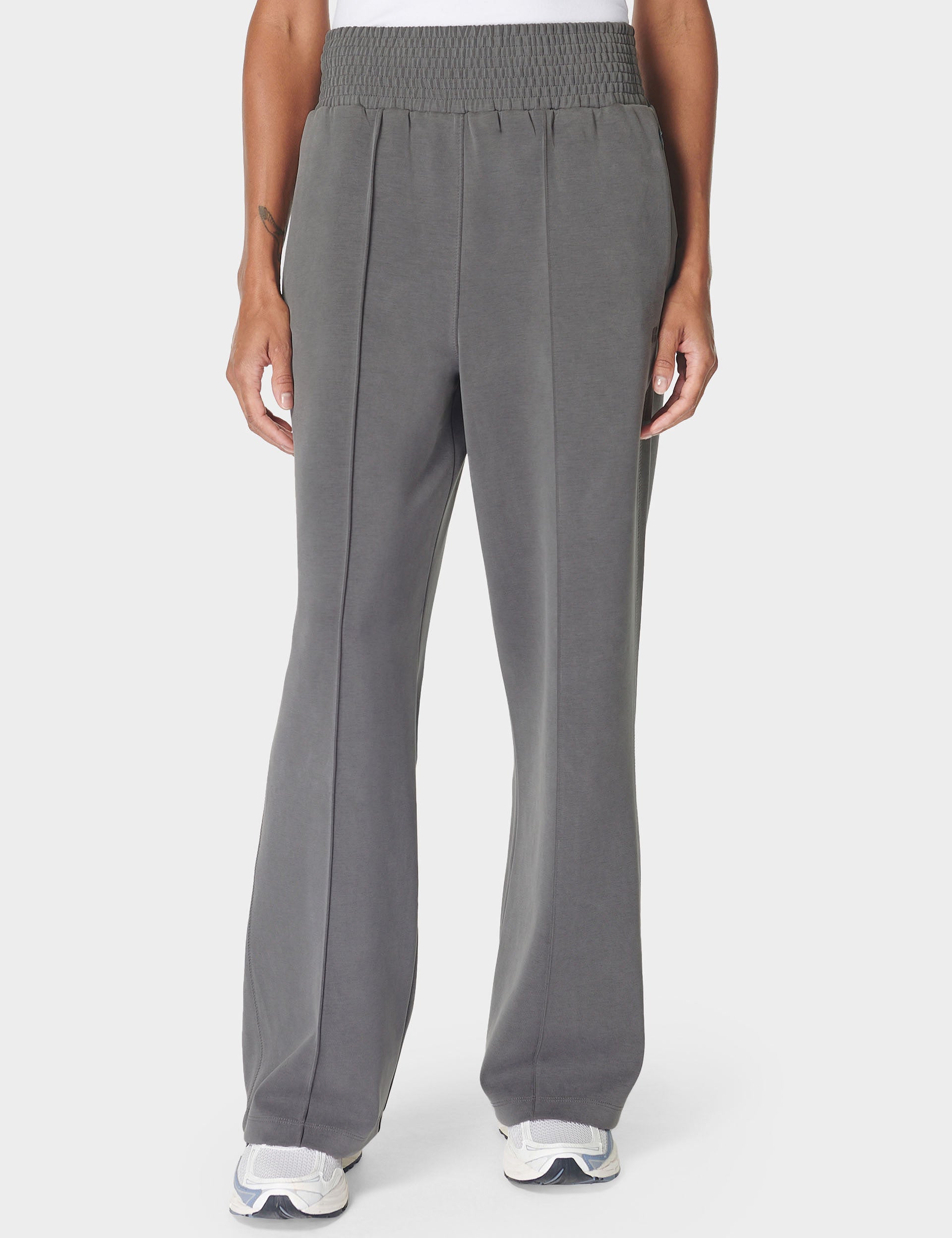 Sand Wash Track Pants for Women & Men - Comfortable Charcoal Grey Joggers for Running, Yoga & Lounge Wear