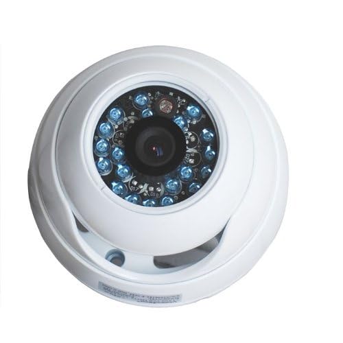 2 Pack VideoSecu Dome Security Cameras with Day/Night Vision - 480TVL CCD, 20 IR LEDs, 3.6mm Wide Angle Lens - Outdoor Vandal Proof Surveillance System (Includes Power Supplies, Cables & Warning Stickers) - Ideal for Home Security, Business Monitoring & Property Protection
