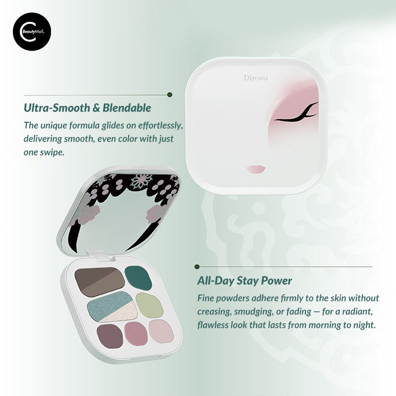 Dirovo Serpentine Elegance Eyeshadow Palette - 18 Highly Pigmented Matte & Shimmer Eyeshadows for Professional Makeup | Perfect for Day to Night Looks, Parties & Special Occasions