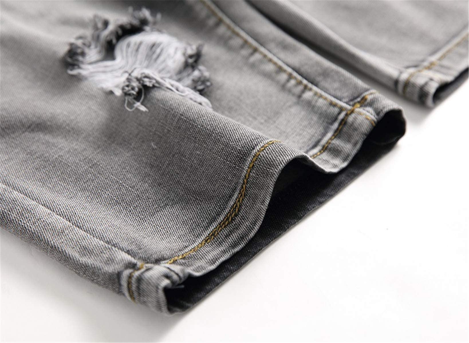 **Betusline Men's Distressed Ripped Denim Shorts - Classic Straight Fit Casual Jean Shorts for Summer | Perfect for Beach, Travel & Streetwear**