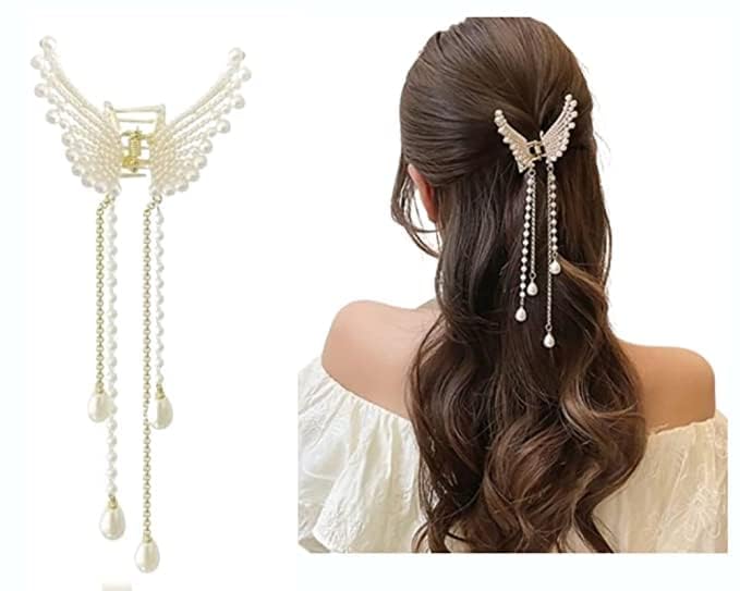 SHREYA-FASHION Stylish Butterfly Hair Clip for Women - Elegant Bridal Hairpin, Wedding & Party Hair Accessory, Hairstyle Decoration Brooch (Style-4) - Perfect for Bridal Looks, Prom, Date Night & Special Occasions