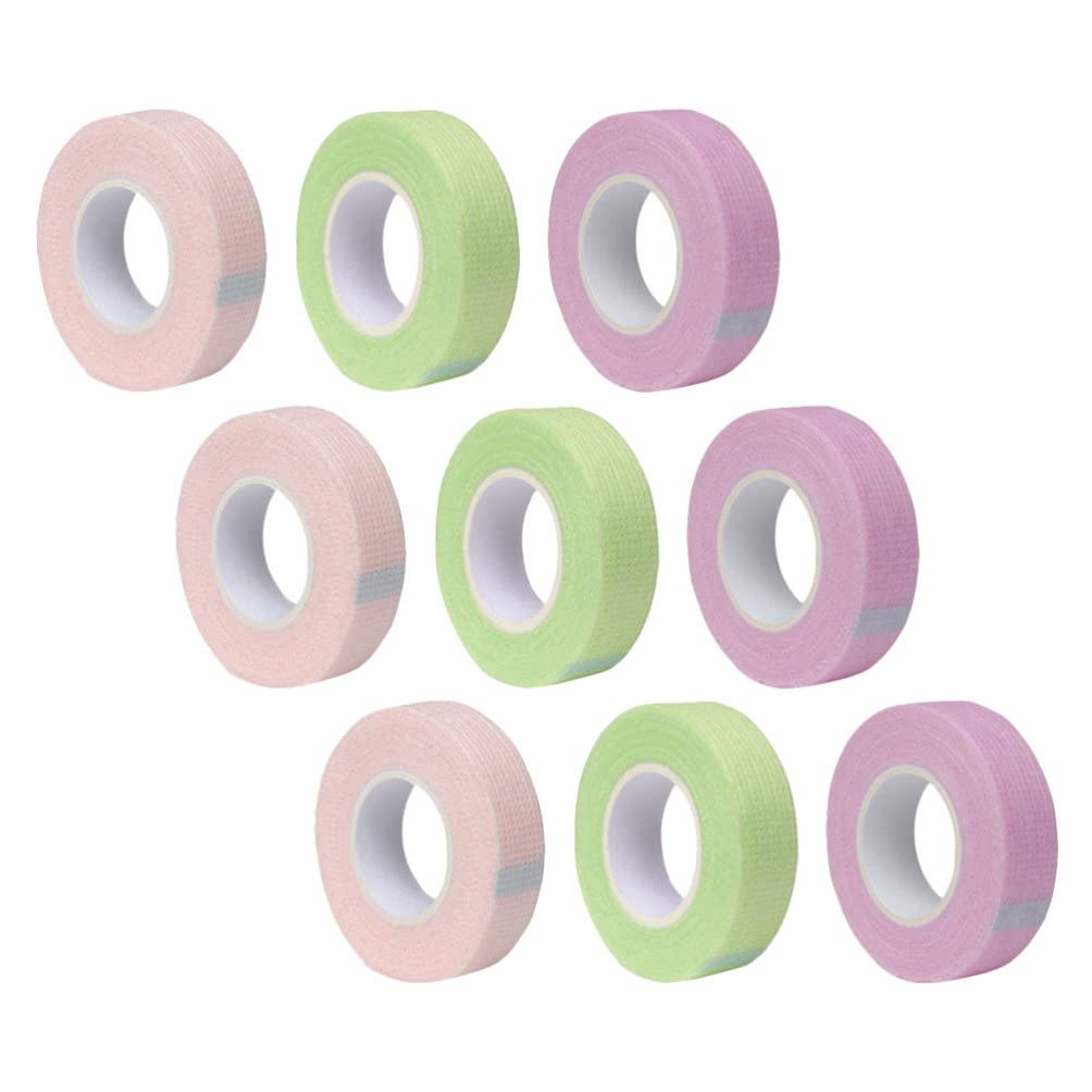 9 Rolls Non-Woven Lash Tape for Eyelash Extensions - Under Eye Adhesive Tape, DIY Beauty Tools with Protective Agent | Perfect for Salon Professionals & Home Use