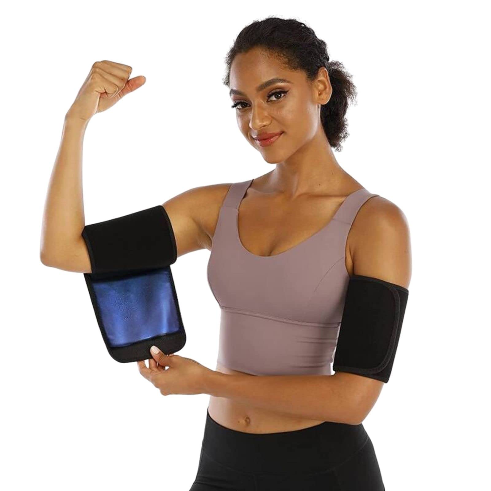 XINSHUN Sauna Sweat Arm Trimmer Bands - Arm Shaper Wraps for Women Weight Loss, Workout & Toning Flabby Arms - Perfect for Gym, Yoga & Home Fitness Training
