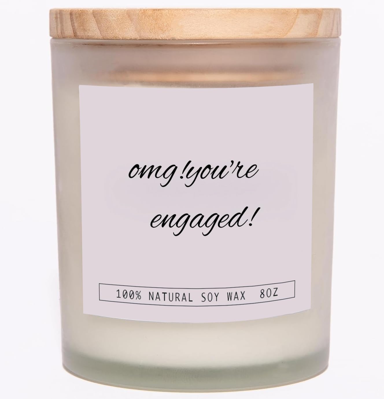 Engagement Gifts for Her - Romantic Lavender Scented Candle for Bride, Bridal Shower & Wedding | Perfect Couples Gift & 'OMG You're Engaged' Present - Creates Romantic Ambiance for Proposals & Anniversaries