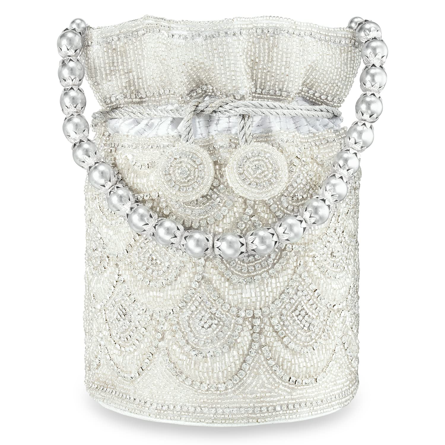**Aheli Stylish Potli Bags for Women – Elegant Evening Clutch Purse with Drawstring, Perfect for Weddings, Parties & Ethnic Events**