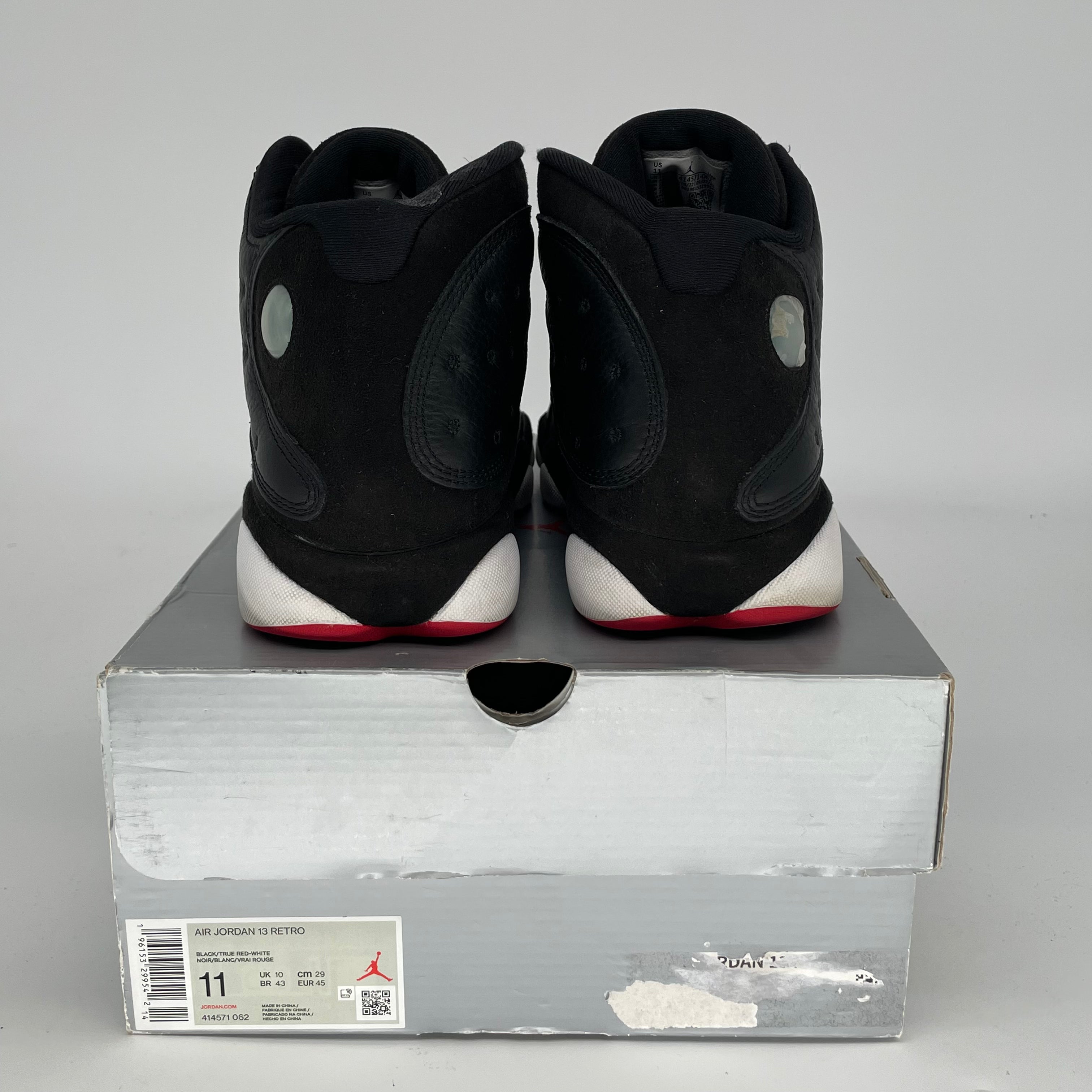 Original Air Jordan 13 Playoffs Basketball Shoes - Men's Size 11 (414571-062) | Retro Sneakers for Casual Wear & Street Style