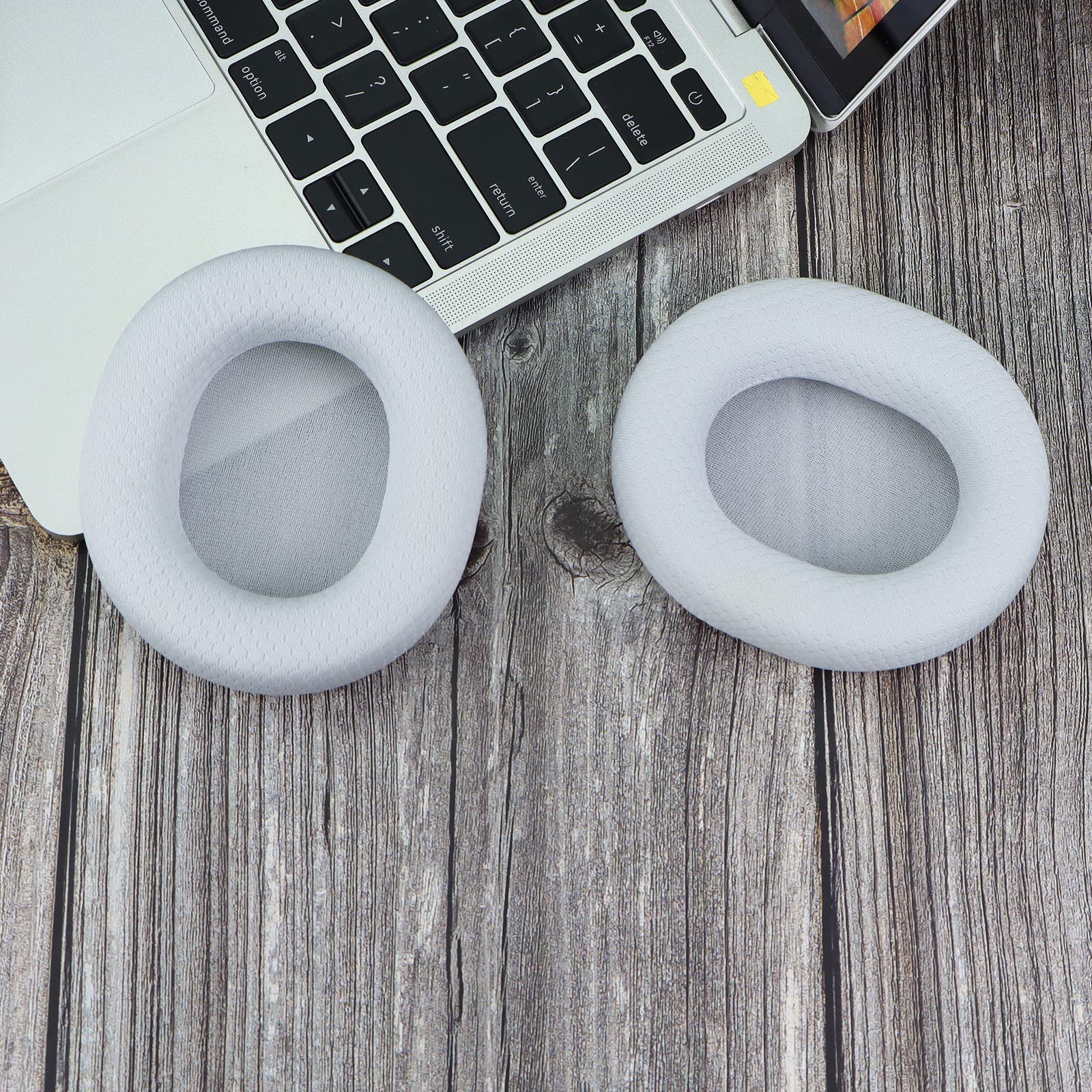 Premium Replacement Ear Pads Cushions for SteelSeries Arctis 1/3/5/7/9X/Pro/Prime Gaming Headset - Soft Memory Foam, Noise Isolation, Breathable Fabric (White) - Perfect for PC, PS5, Xbox & Long Gaming Sessions