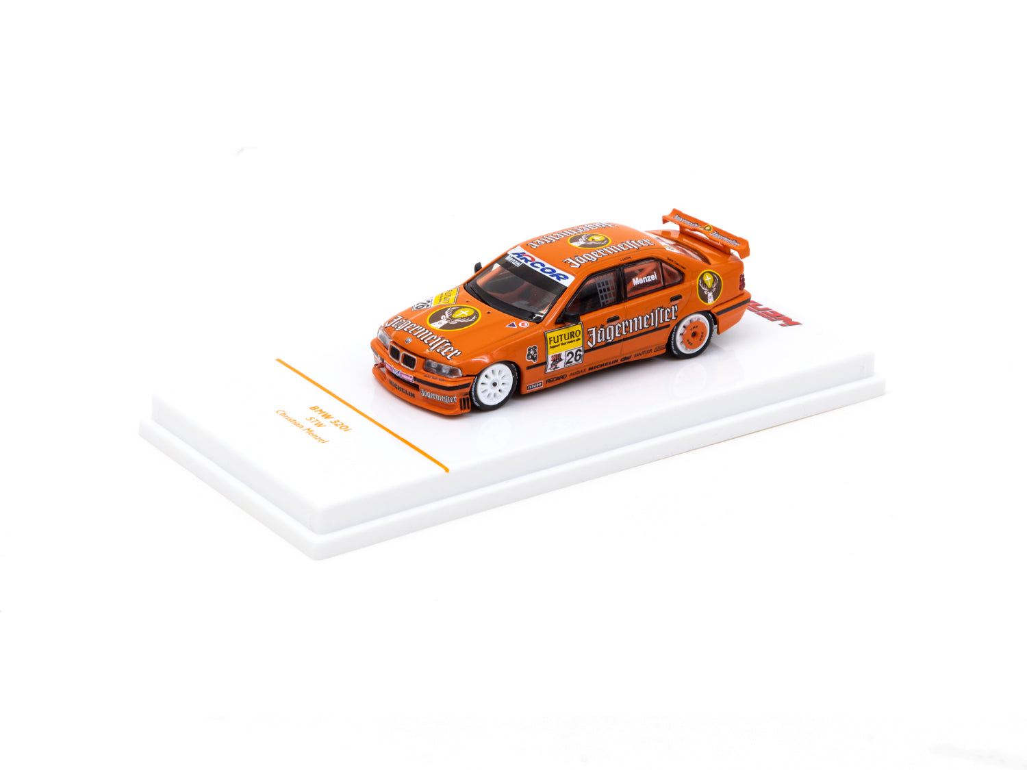 1/64 Scale BMW 320i STW Diecast Model Car - Christian Menzel Edition - Collectible Racing Car for Display & Gifts