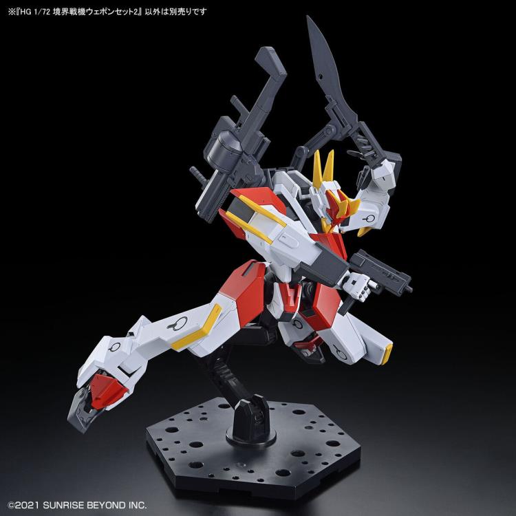 Bandai HG 1/72 Kyoukai Senki Amaim Warrior at the Borderline Weapon Set 2 Model Kit - Anime Action Figure Building Set for Collectors & Hobbyists - Perfect for Display, Gifts & DIY Projects
