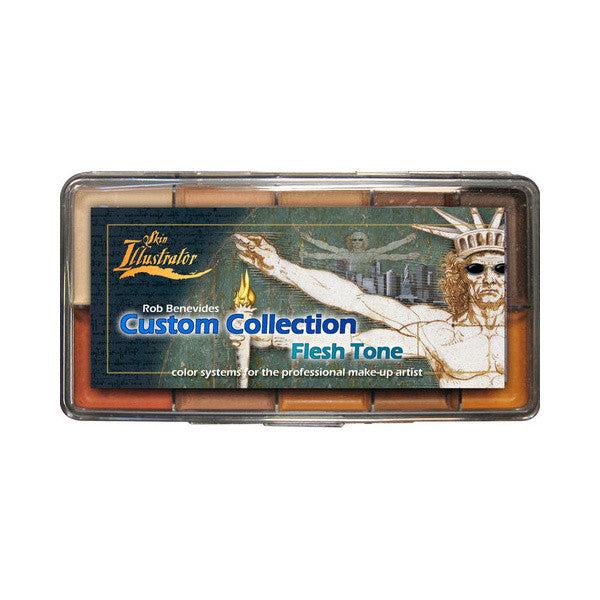 Skin Illustrator Rob Benevides Custom Fleshtone Palette - Professional SFX Makeup Kit for Special Effects, Halloween & Cosplay (NYU Collection)