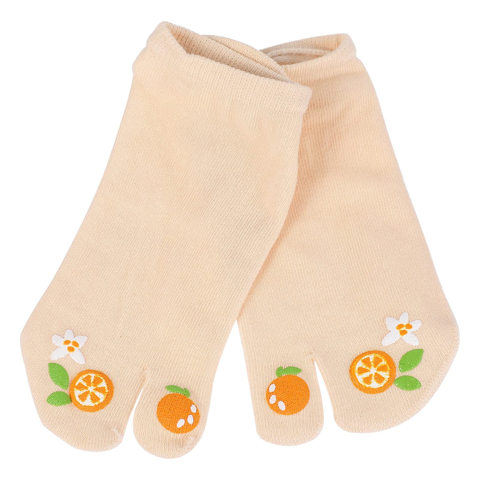 KESYOO Women's Cotton Toe Socks - Sweat Absorbing Horseshoe Sandal Socks, 2-Toe Flip Flop Socks for Casual Wear, Elastic Free Size - Perfect for Beach, Yoga & Summer Outfits