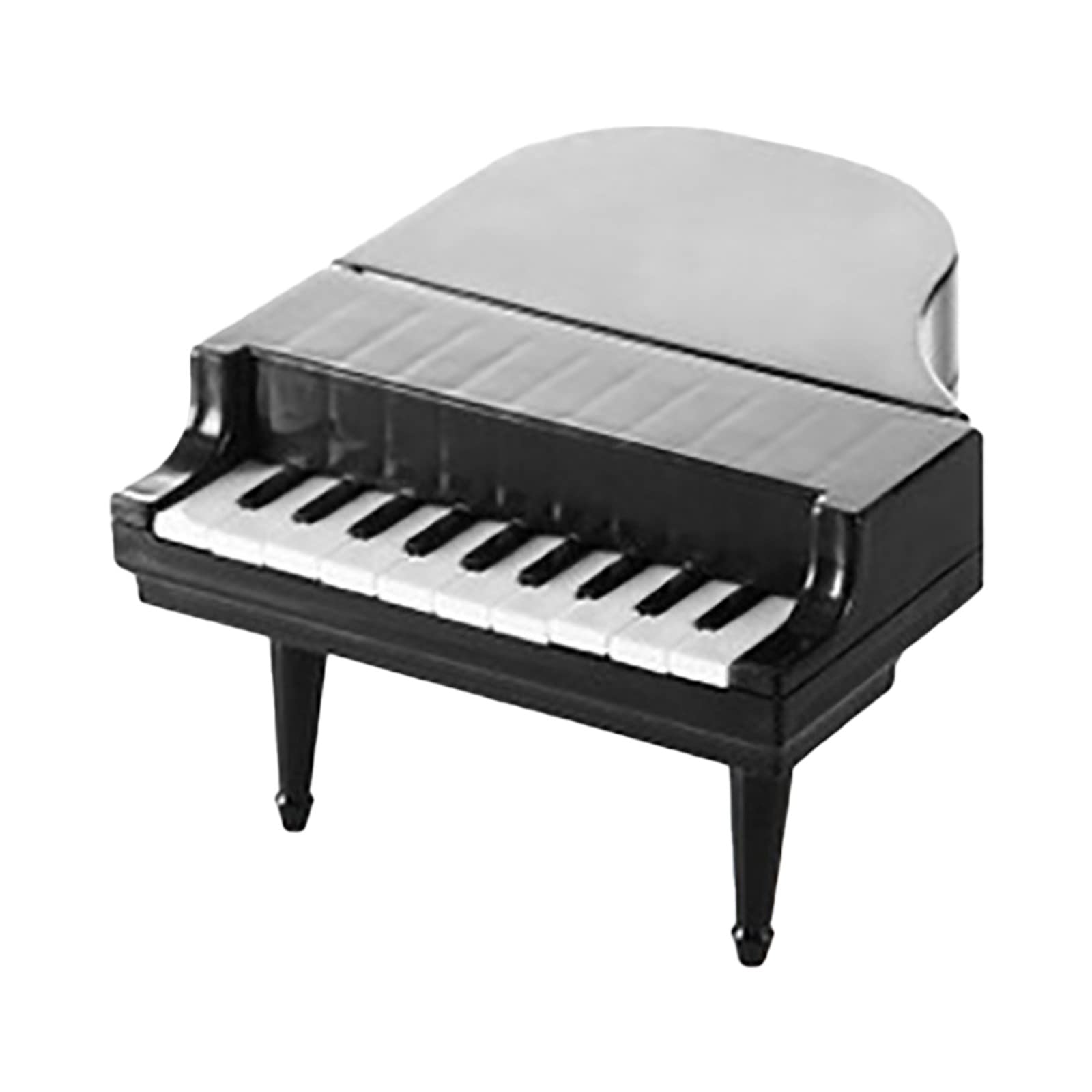 Piano-Shaped Plastic Fruit Forks - Set of 10 Creative Piano Key Design Forks for Kids, Party Snacks & Fruit Serving - Portable Kitchen Utensils (Black, One Size) - Perfect for Birthday Parties, Picnics & Family Gatherings