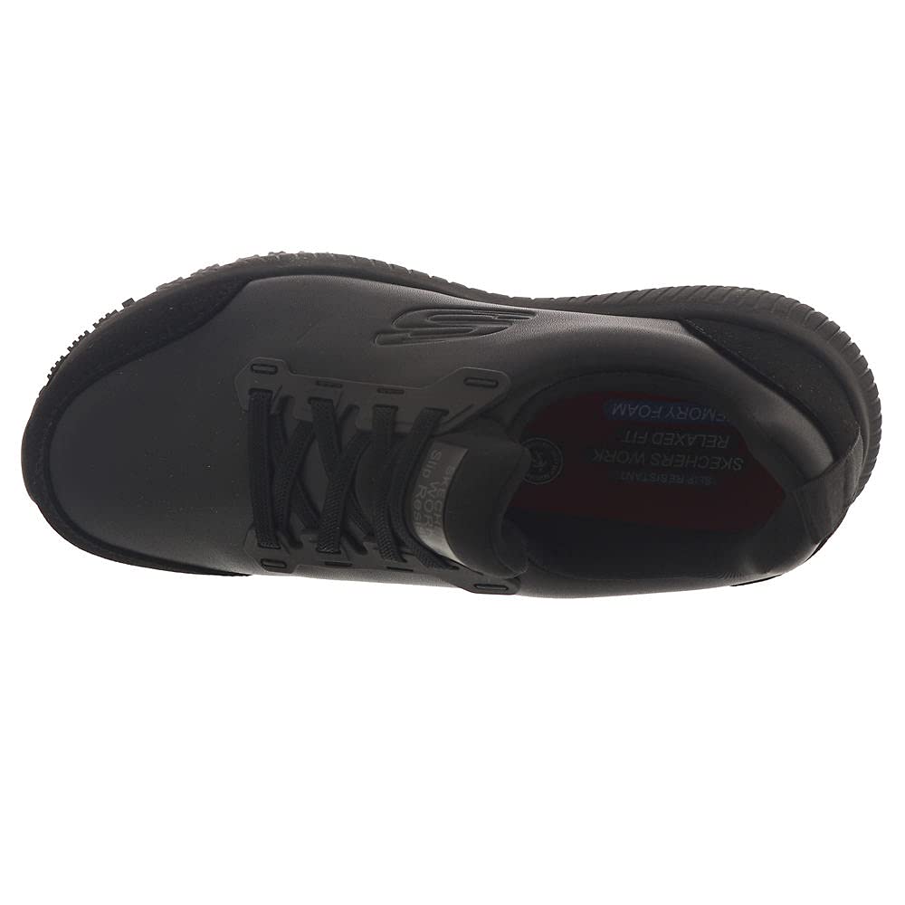 Skechers Work Squad SR Fibler Women's Oxford Shoes - Slip Resistant Work Shoes for Women - Comfortable & Durable for Nurses, Waitresses & Healthcare Workers