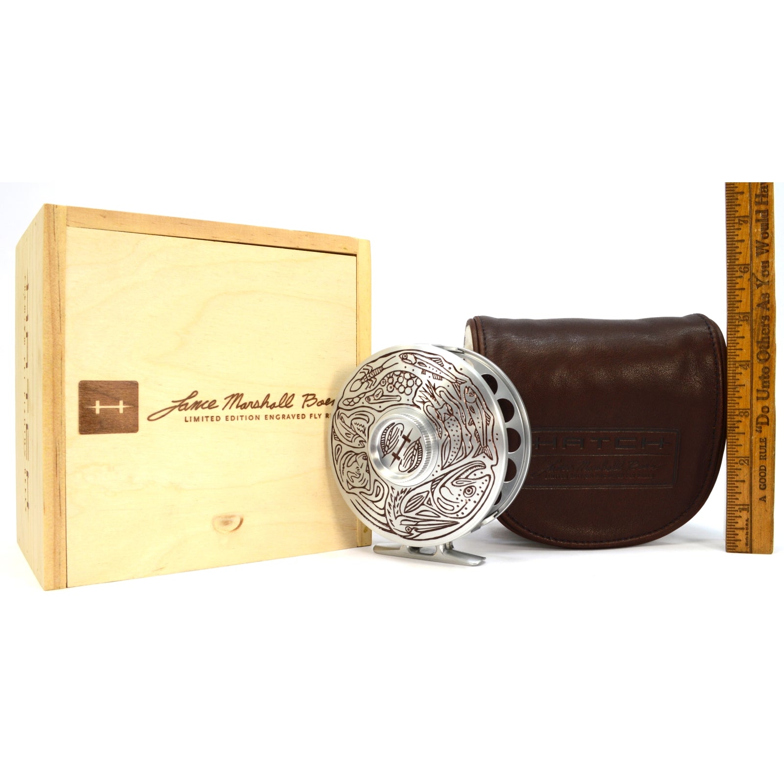 New Hatch Engraved Fly Fishing Reel 7 Plus - Steelhead Lifecycle Limited Edition - Perfect for Fly Fishing Enthusiasts & Steelhead Anglers