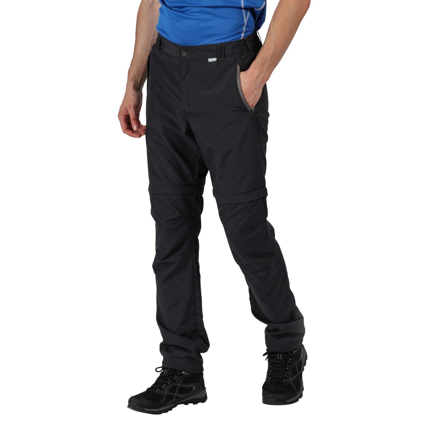 Regatta Men's Walking Cargo Trousers - Lightweight Quick-Dry Hiking Pants with Multiple Pockets for Outdoor Adventures, Travel & Casual Wear