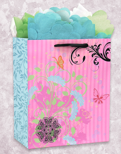 Elegant Floral Lace Gift Bags for Weddings, Baby Showers & Party Favors - Perfect for Bridal Gifts, Birthday Presents & Special Occasions
