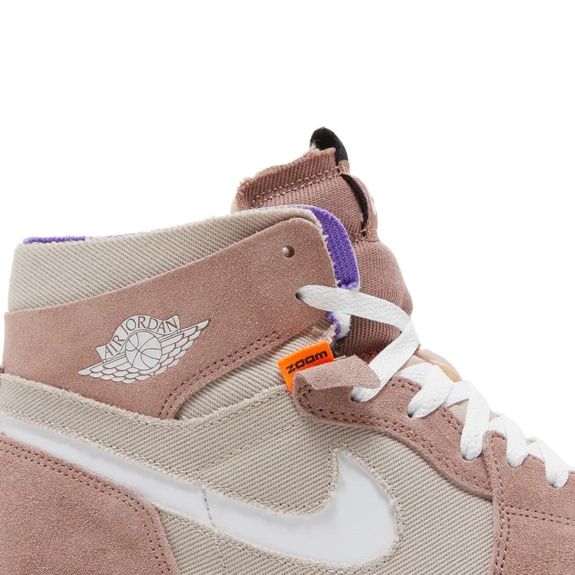 Air Jordan 1 High Zoom Air CMFT 'Fossil Stone' Sneakers (2022) - Men's Basketball Shoes for Comfort & Style - Perfect for Streetwear, Gym & Casual Wear