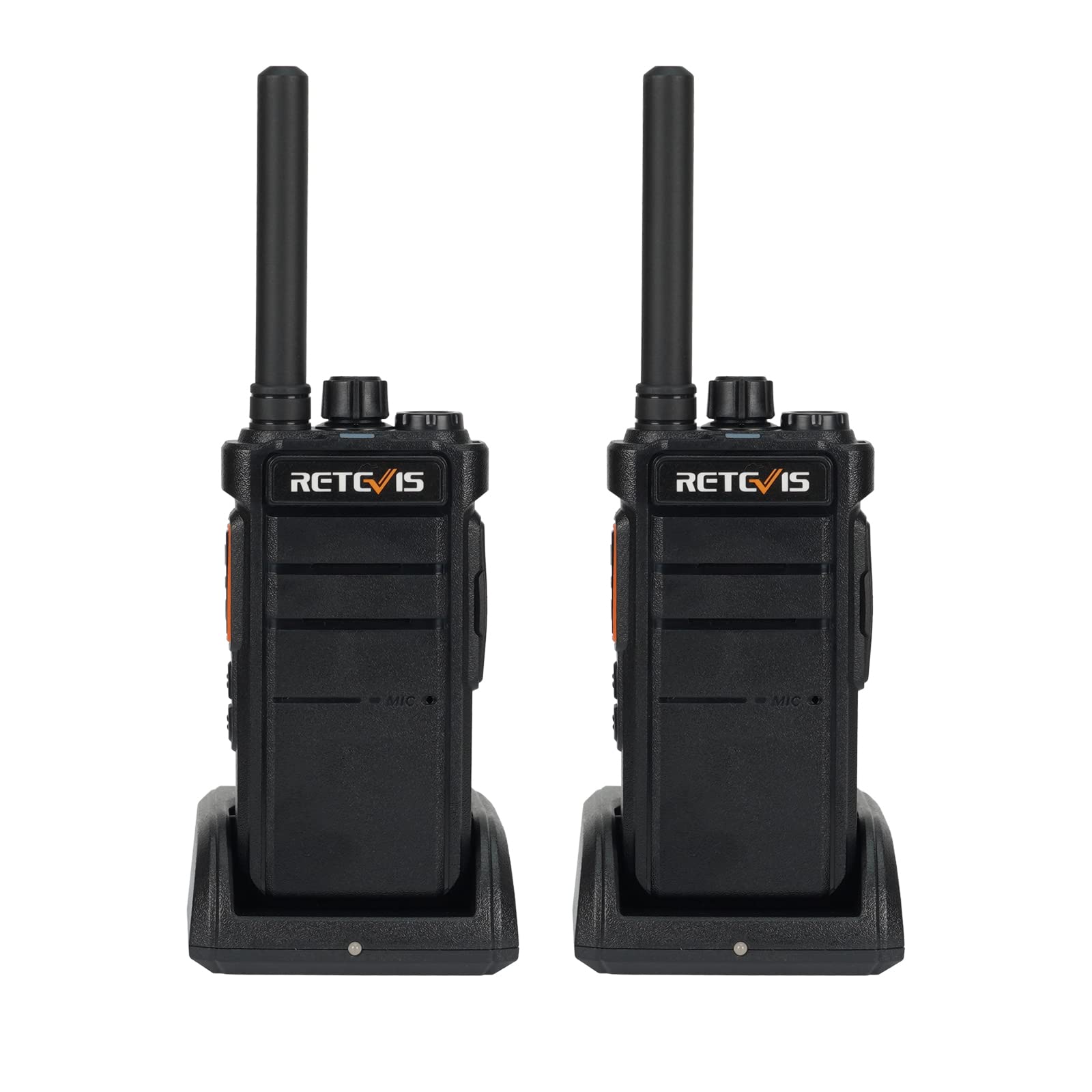 Retevis RB626 Long Range Walkie Talkies - Professional Two-Way Radios with 2000mAh Rechargeable Battery, Hands-Free Operation & Flashlight - Ideal for Vehicle Driving, Hunting, Camping & Outdoor Adventures (2 Pack)