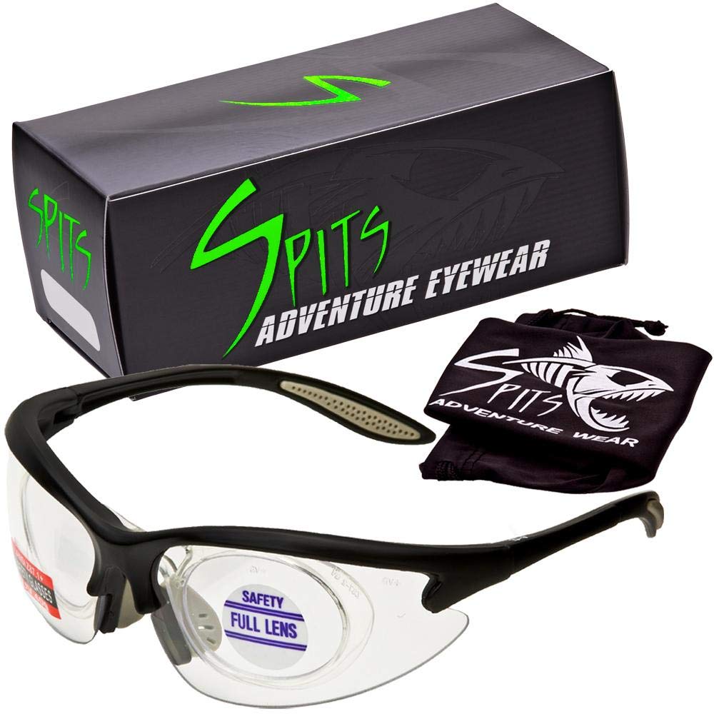 MAGshot Magnifying Hunting Shooting Safety Glasses - Black Frame for Outdoor Shooting, Hunting & Tactical Training | Clear Vision & Eye Protection