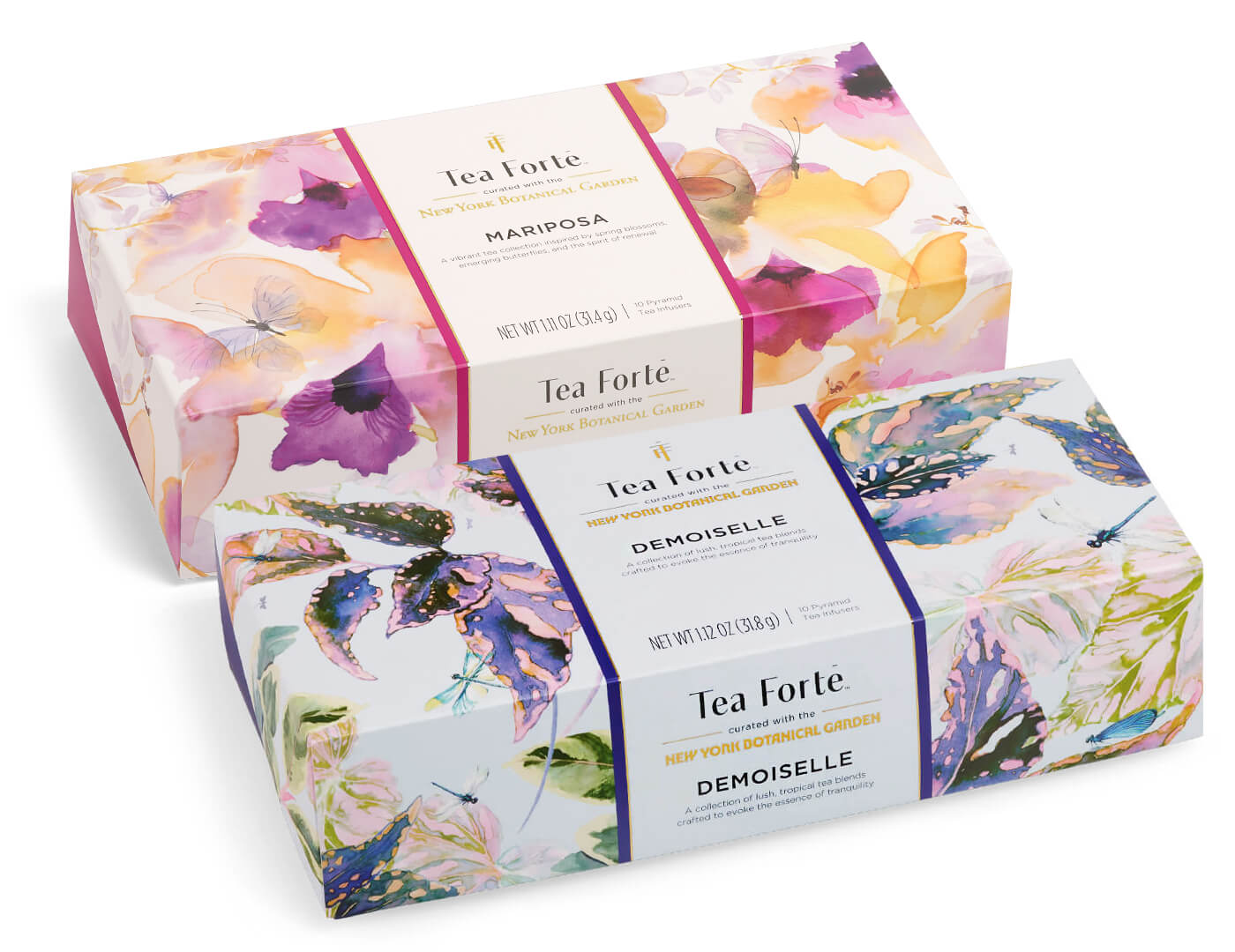 Teas In The Garden Petite Duo - Premium Loose Leaf Tea Set for Afternoon Tea & Relaxation - Perfect for Gifts, Tea Parties & Cozy Moments at Home