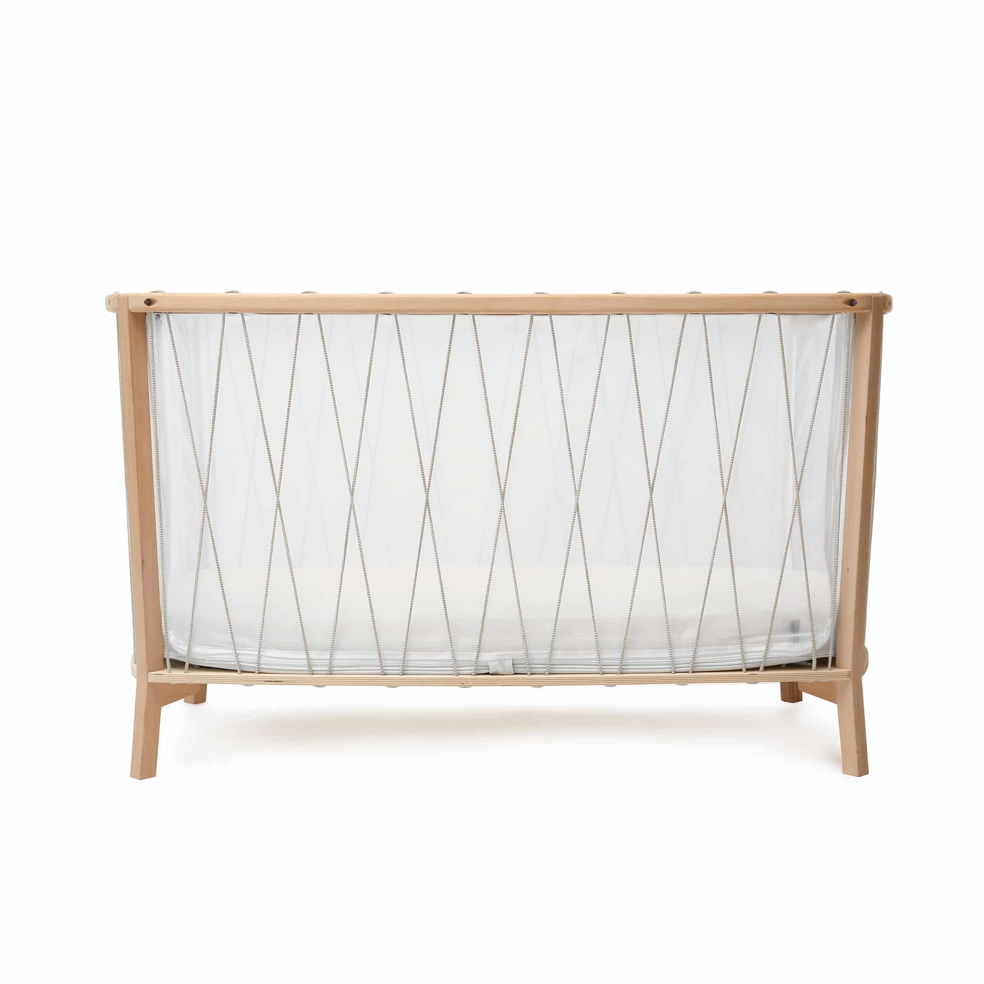 Charlie Crane Kimi Baby Bed with Organic Mattress - Safe & Comfortable Nursery Crib for Newborns & Toddlers - Perfect for Bedrooms, Daycare & Travel