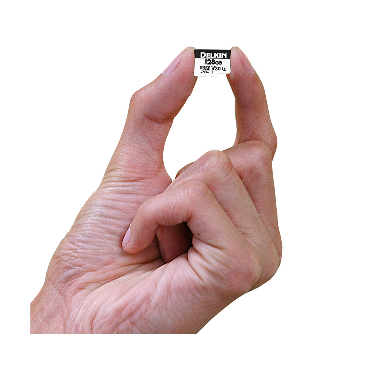 Delkin 128GB Hyperspeed UHS-I microSDXC V30 Memory Card with SD Adapter - High Speed for 4K Video, Action Cameras, Drones & Gaming - Fast Data Transfer & Reliable Storage Solution
