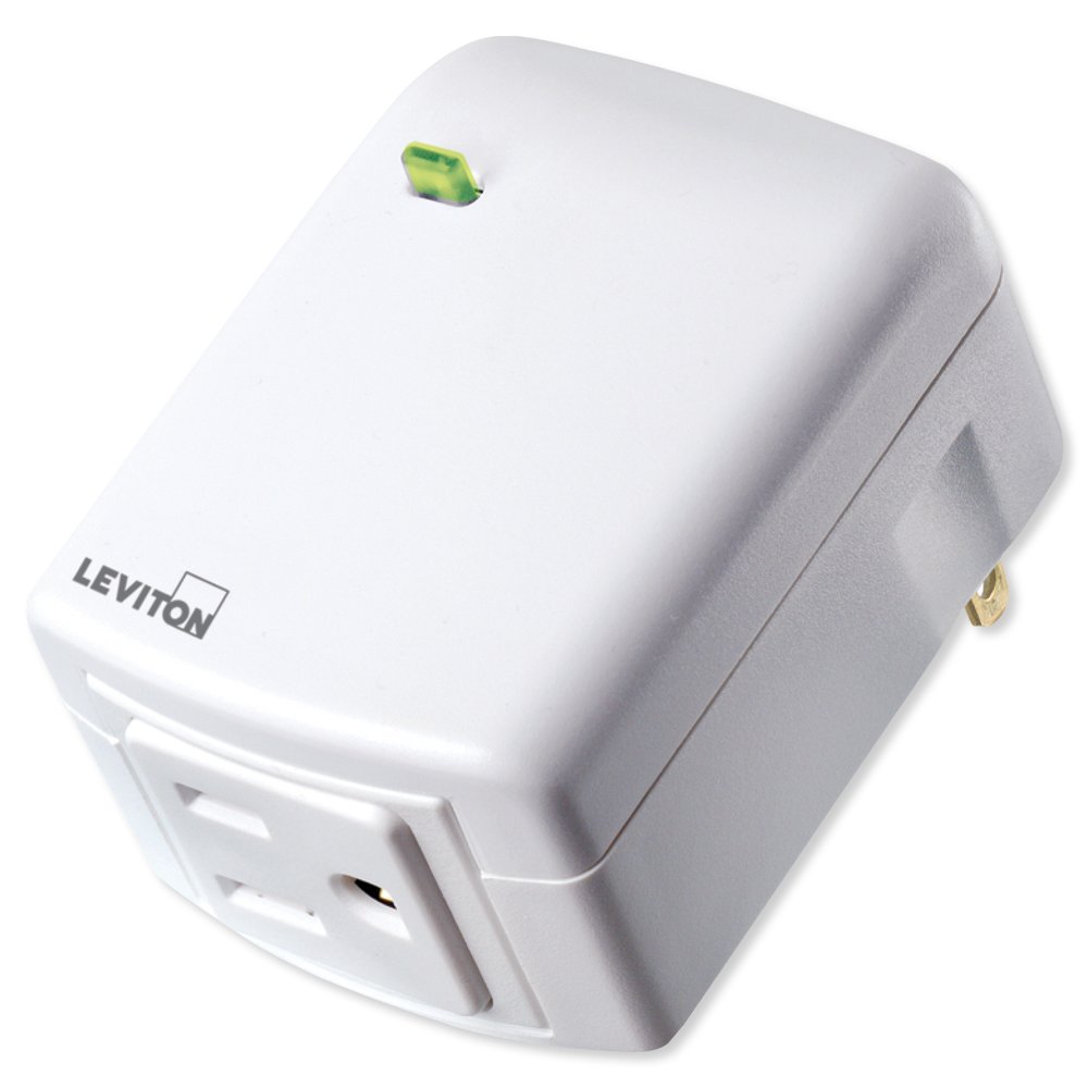 Leviton DS LUM RF Plug-In Outlet - Smart Home Remote Control Light Switch for Lamps & Appliances | Perfect for Bedroom, Living Room & Home Automation