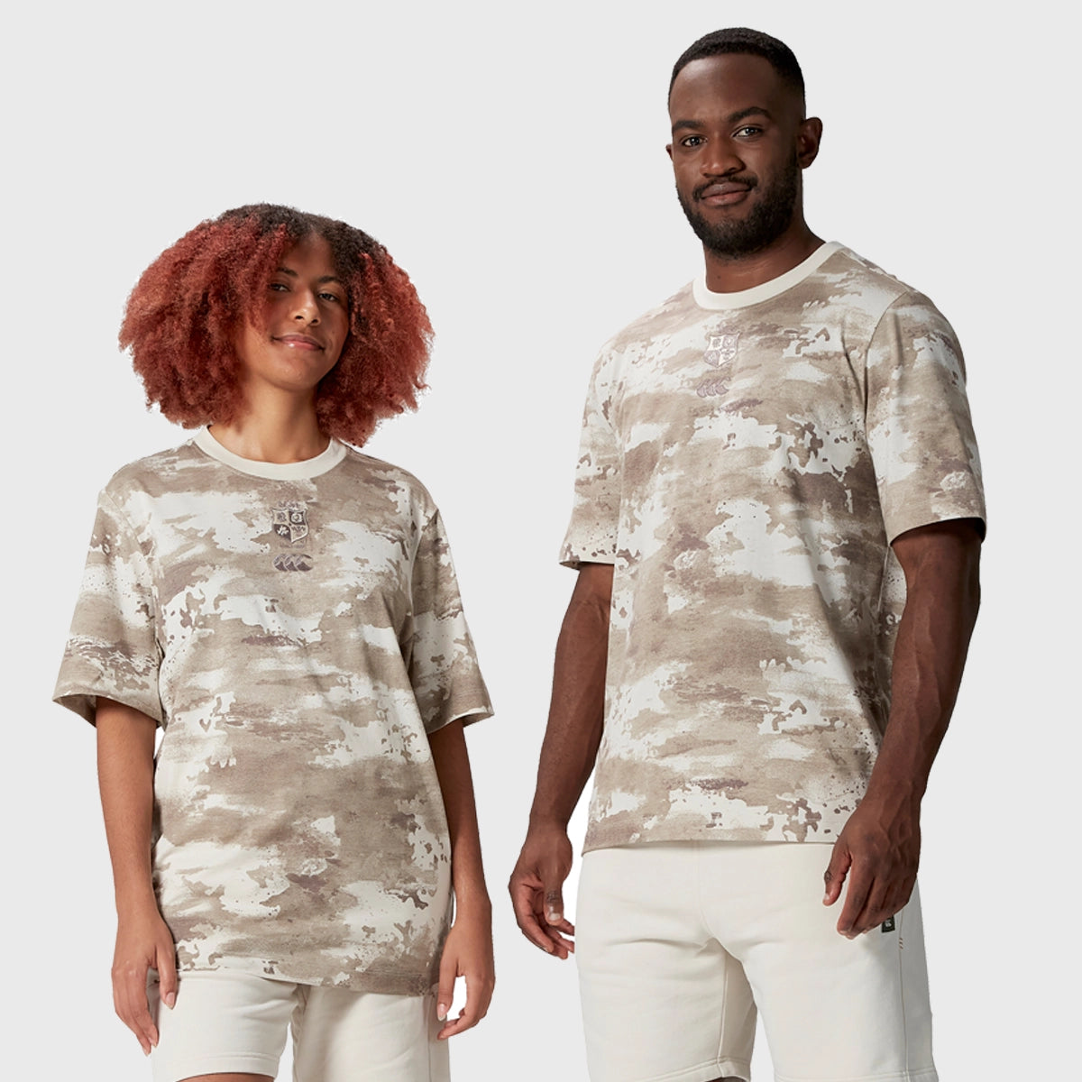 Canterbury British & Irish Lions Camouflage T-Shirt - Men's Rugby Fan Jersey for Game Day & Outdoor Activities