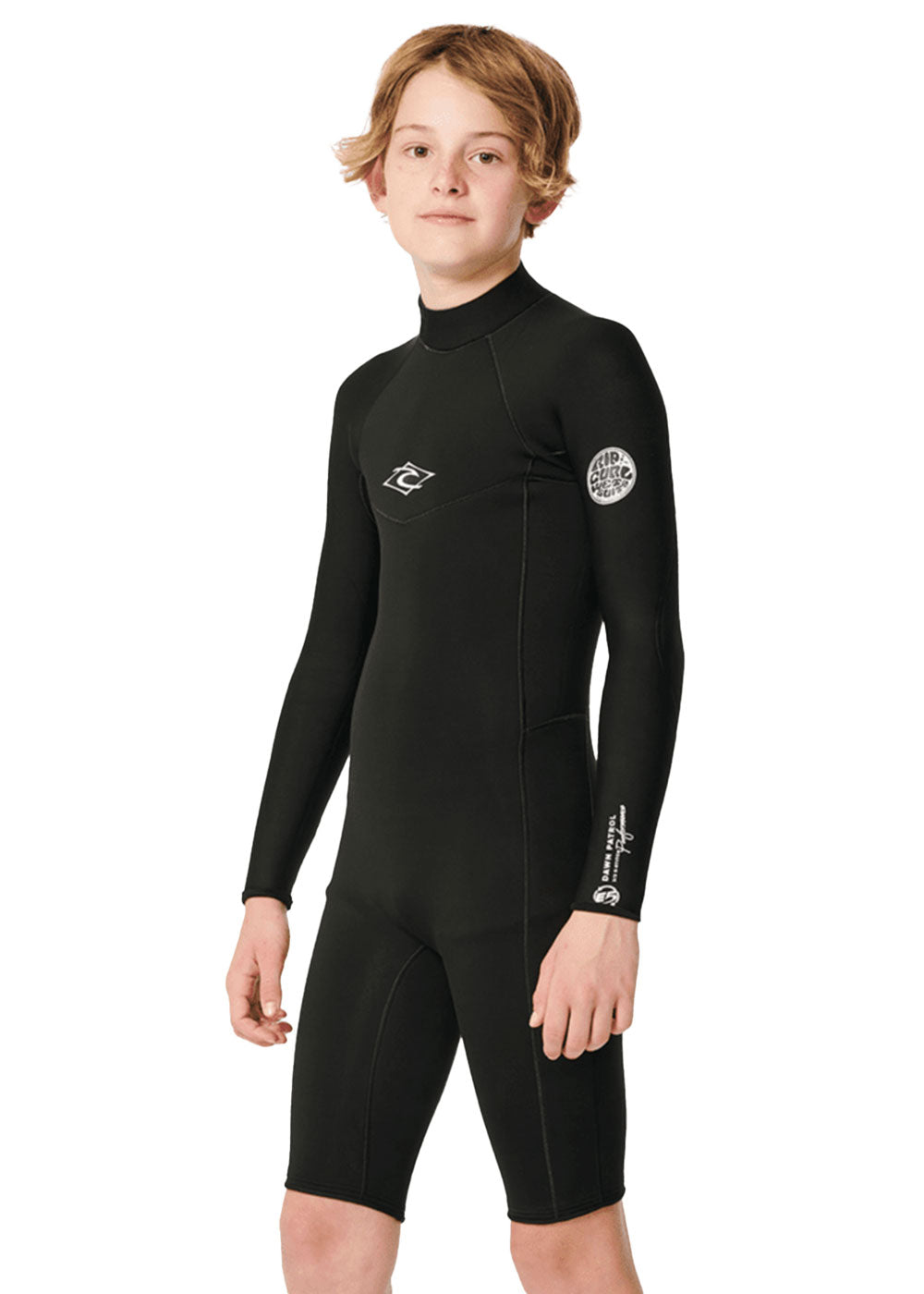 Rip Curl Boys Dawn Patrol Yulex 2mm FL Back Zip Long Sleeve Spring Wetsuit for Kids - Perfect for Surfing, Swimming & Water Sports in Cool Weather