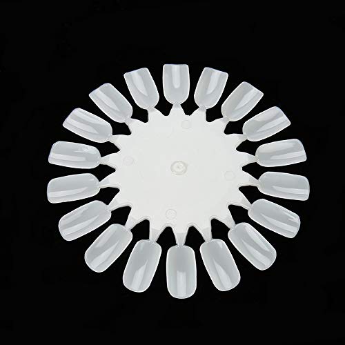 Nail Art Practice Cards - Plastic False Nail Palette & Display Plate for Beginners - Perfect for Nail Drawing, Carving & Salon Training Practice