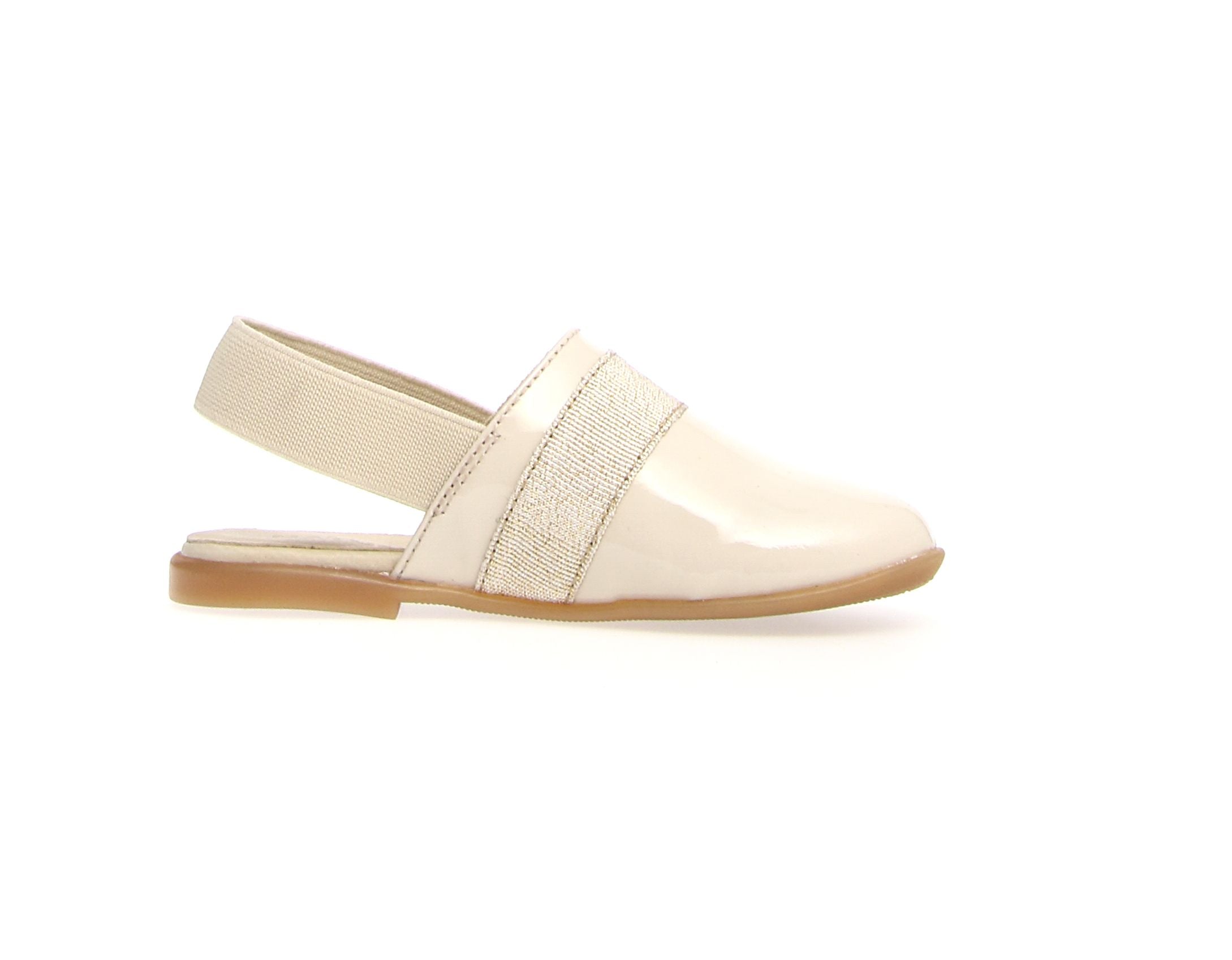 Naturino Evry Girls Dress Shoes - Beige & Platinum Mary Janes for Toddlers | Comfortable & Stylish for School, Parties & Special Occasions