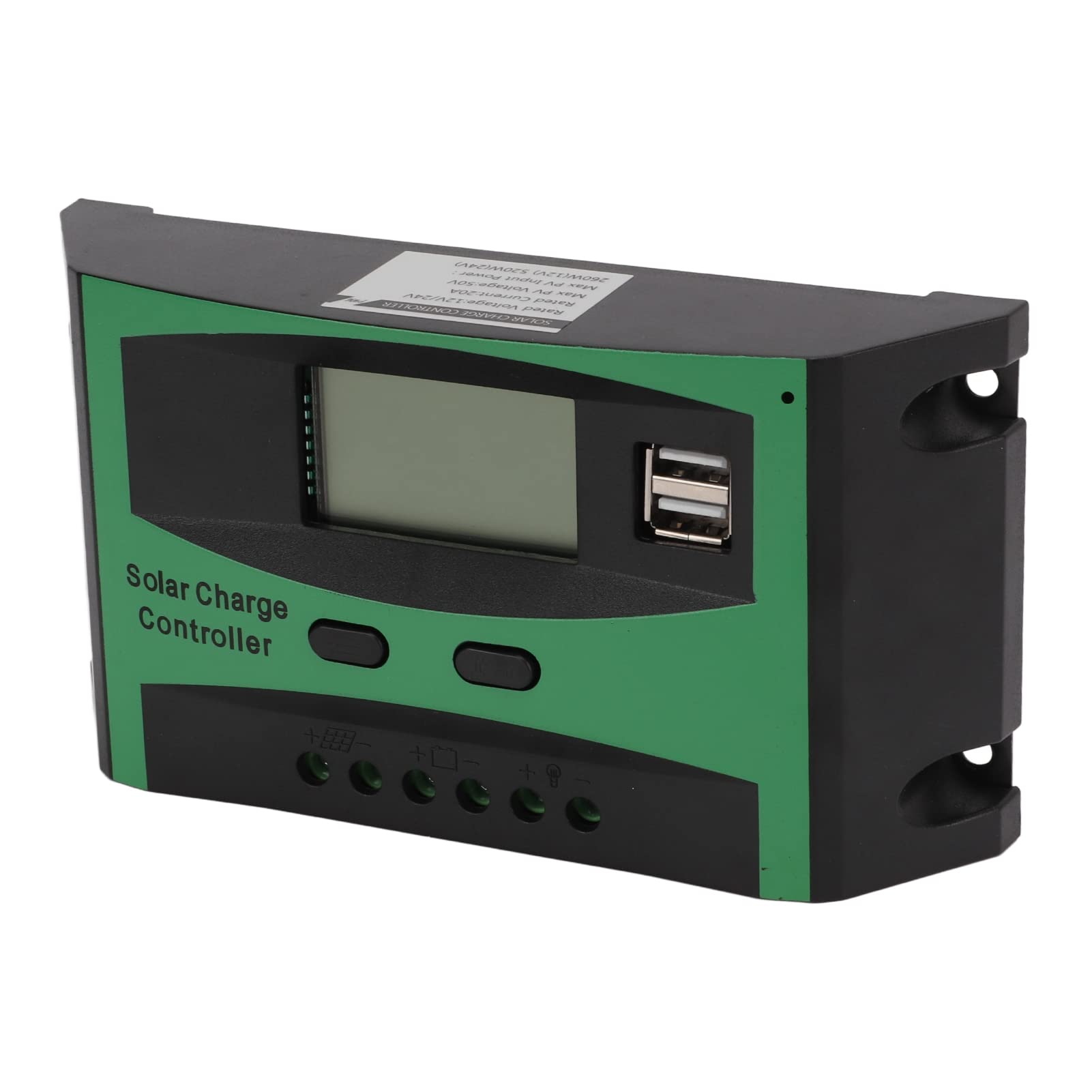 20A Solar Charge Controller - High Efficiency for Outdoor Solar Panels | Camping & RV Use